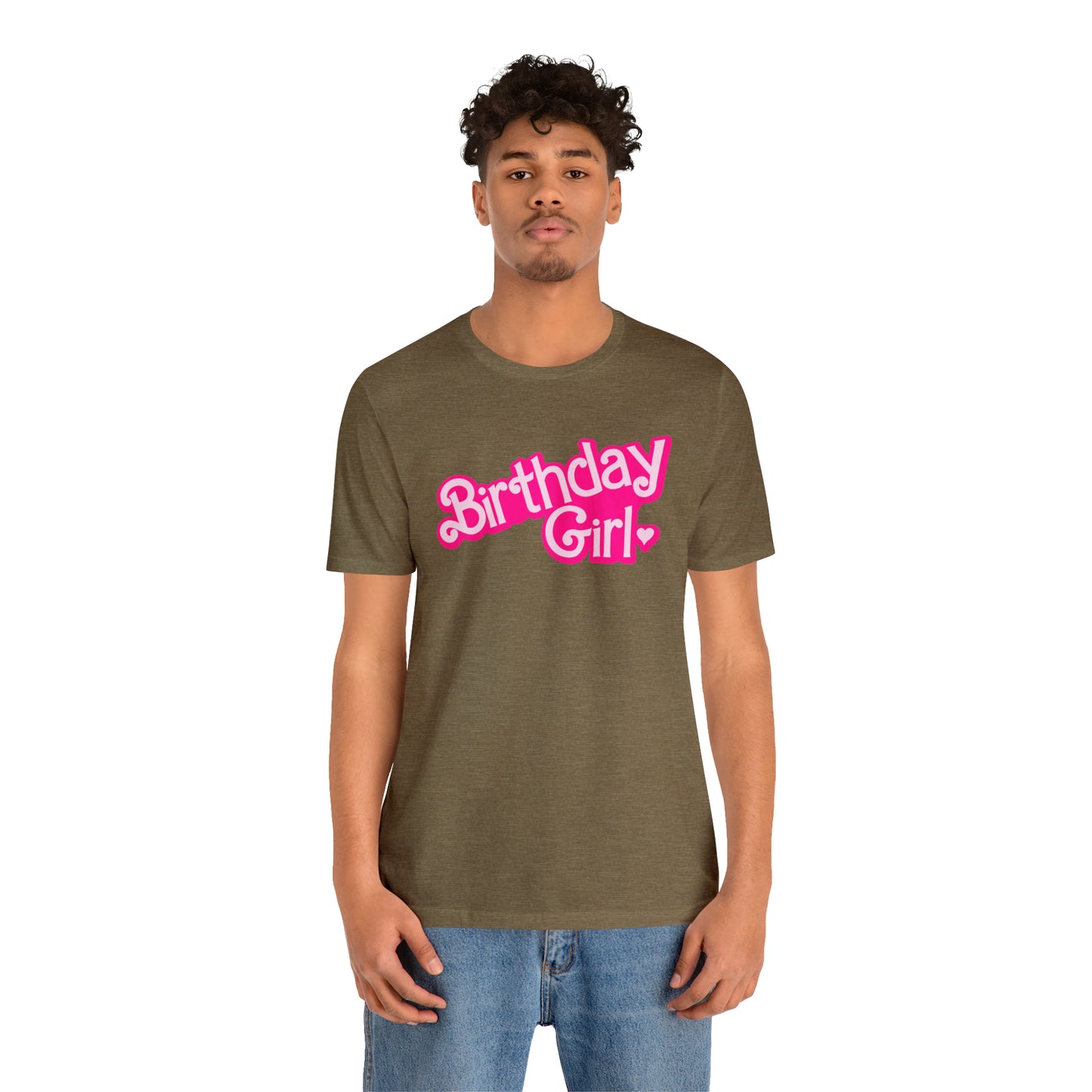 Birthday Girl Hot Pink Barbie Print T-Shirt -