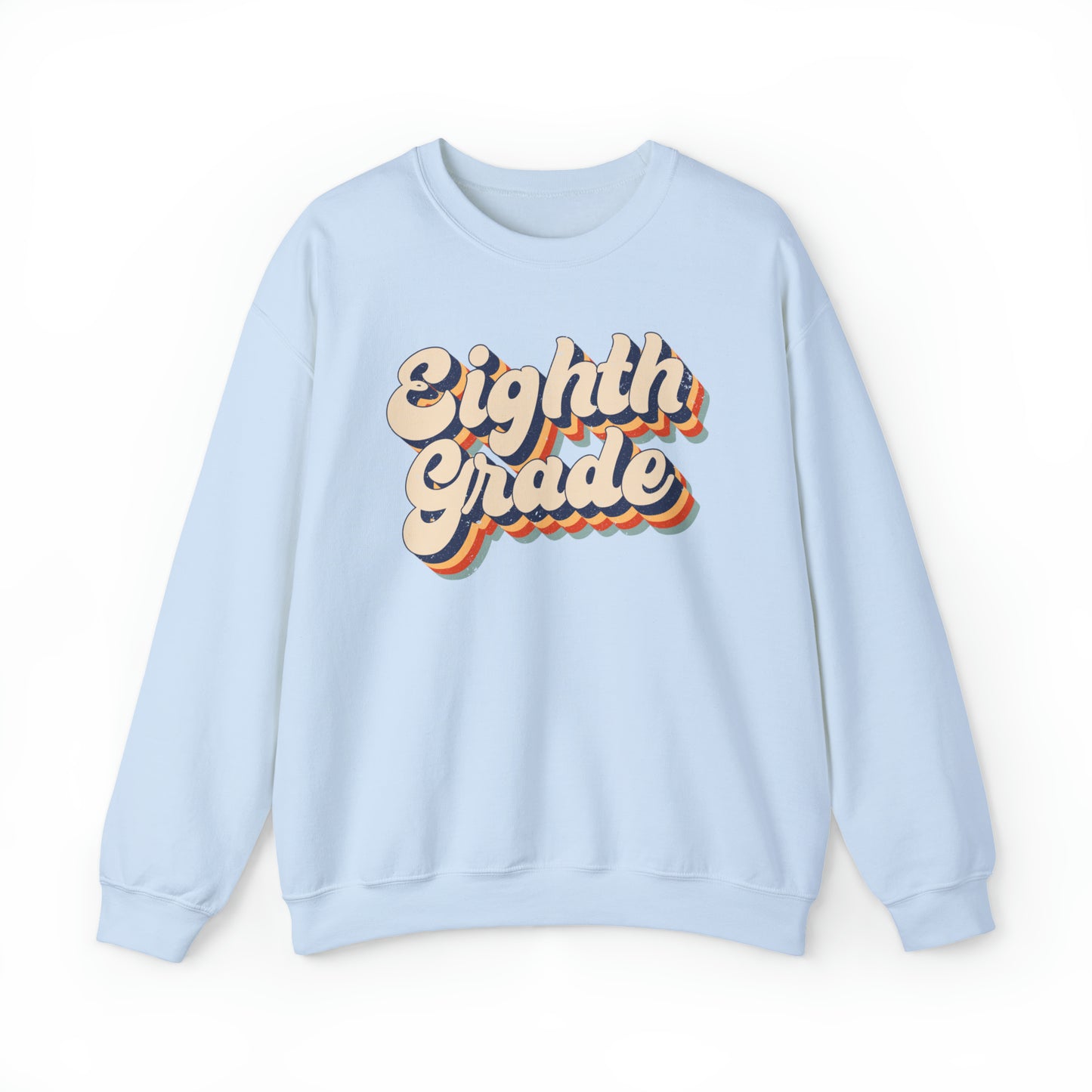Retro Eighth Grade Unisex Heavy Blend™ Crewneck Sweatshirt