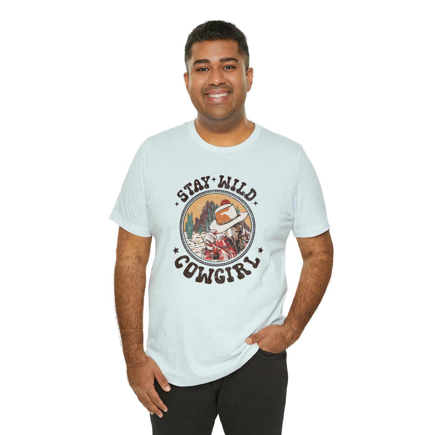 "Stay Wild Cowgirl" Unisex Jersey Short Sleeve Tee