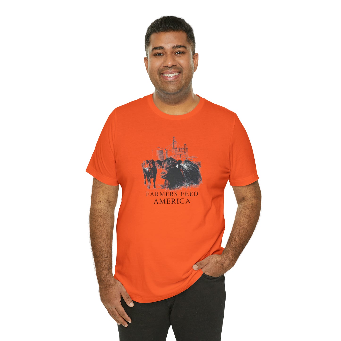 "Farmers Feed America" Unisex Jersey Short Sleeve Tee