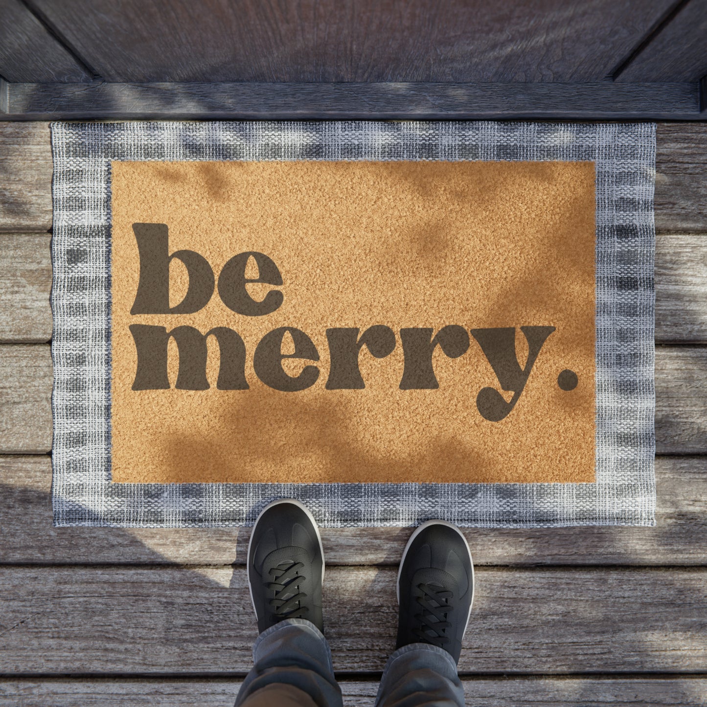 be merry Christmas/ Holiday Coir Mat