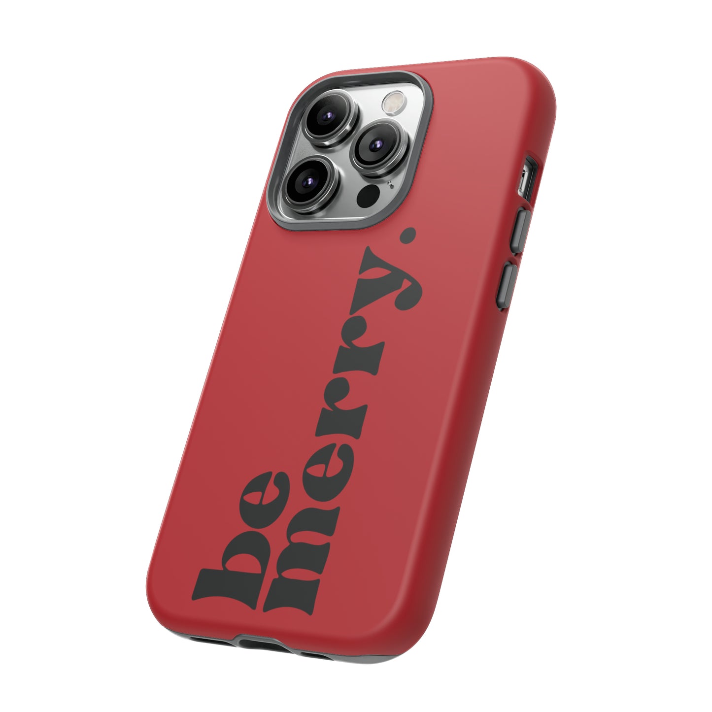 be merry Christmas/ Holiday Apple iPhone Tough Cases