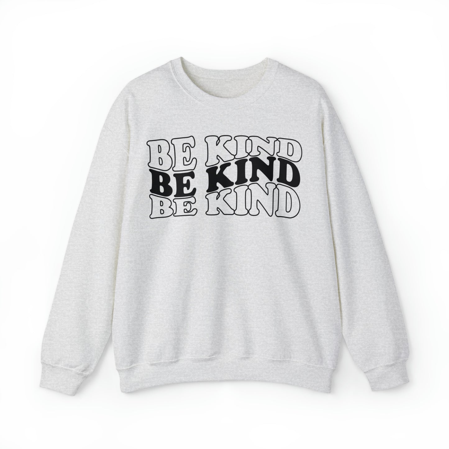 Be Kind Black Logo Unisex Heavy Blend™ Crewneck Sweatshirt