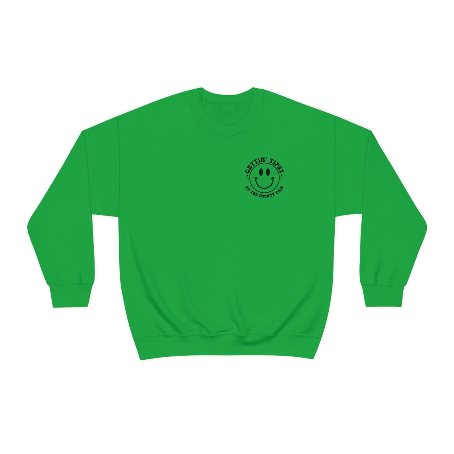 "Gettin' Tipsy at the County Fair" (Front & Back Design) - Unisex Heavy Blend™ Crewneck Sweatshirt