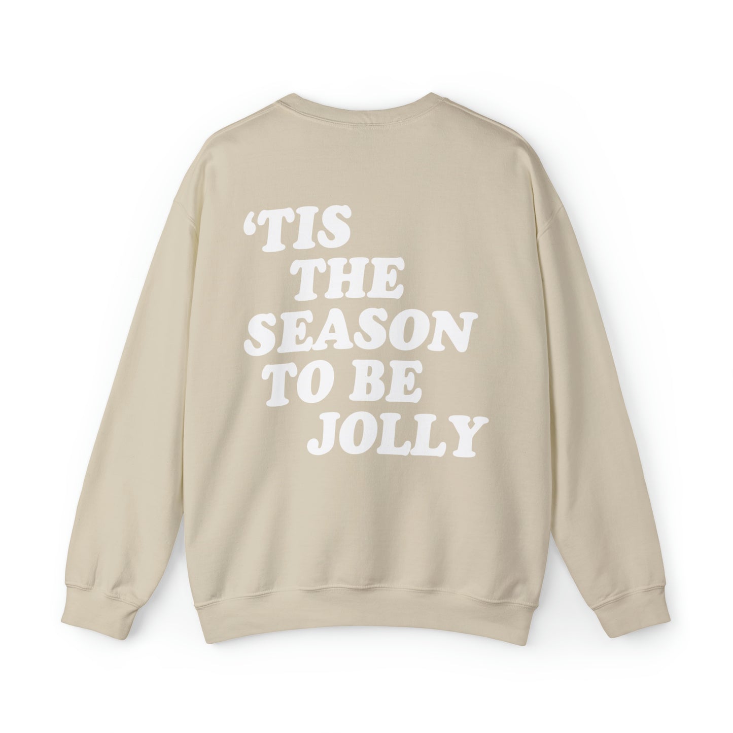 Vintage 'Tis the Season to Be Jolly Heavyweight Crewneck Sweatshirt