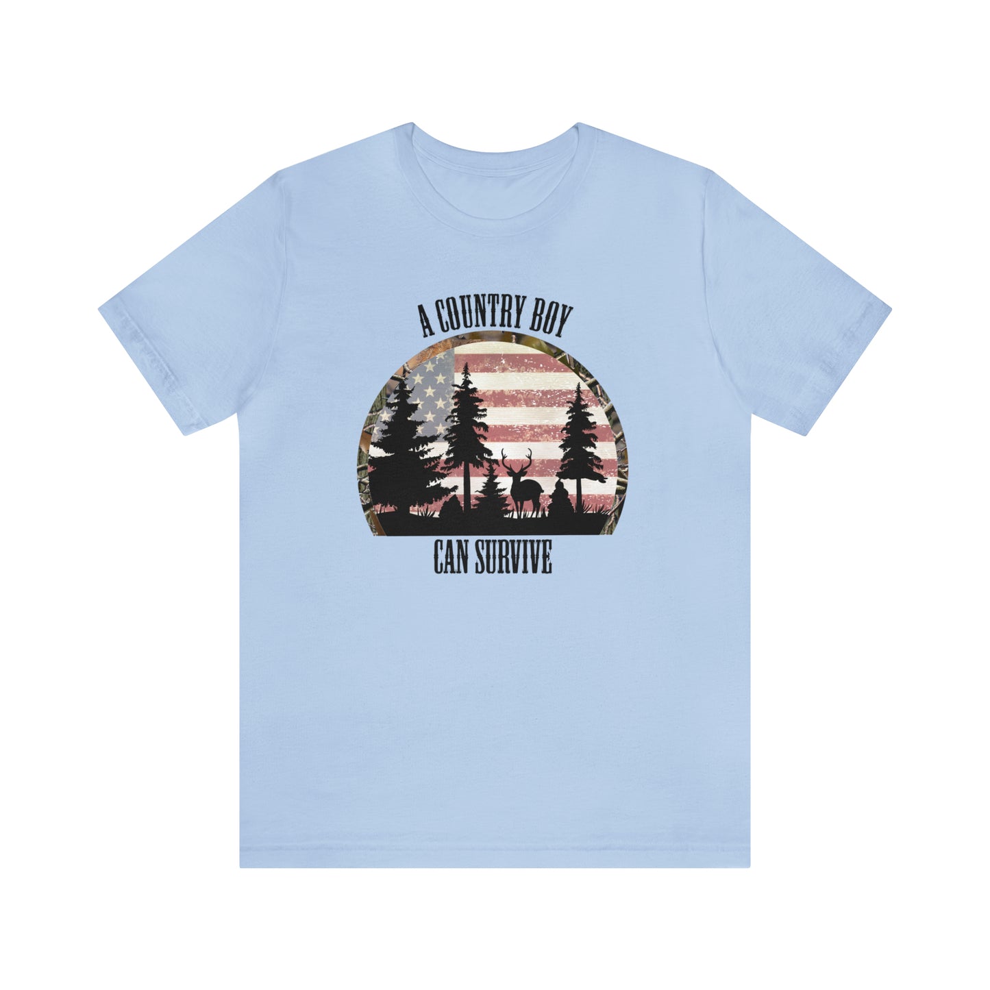"A Country Boy Can Survive" Unisex Jersey Short Sleeve Tee
