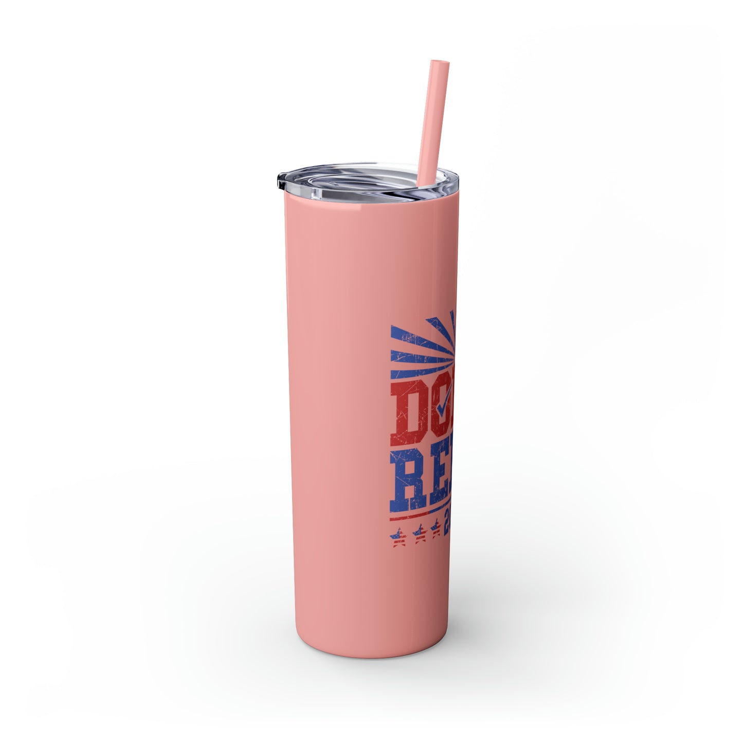 Dolly and Reba for President 2024 Skinny Tumbler with Straw, 20oz