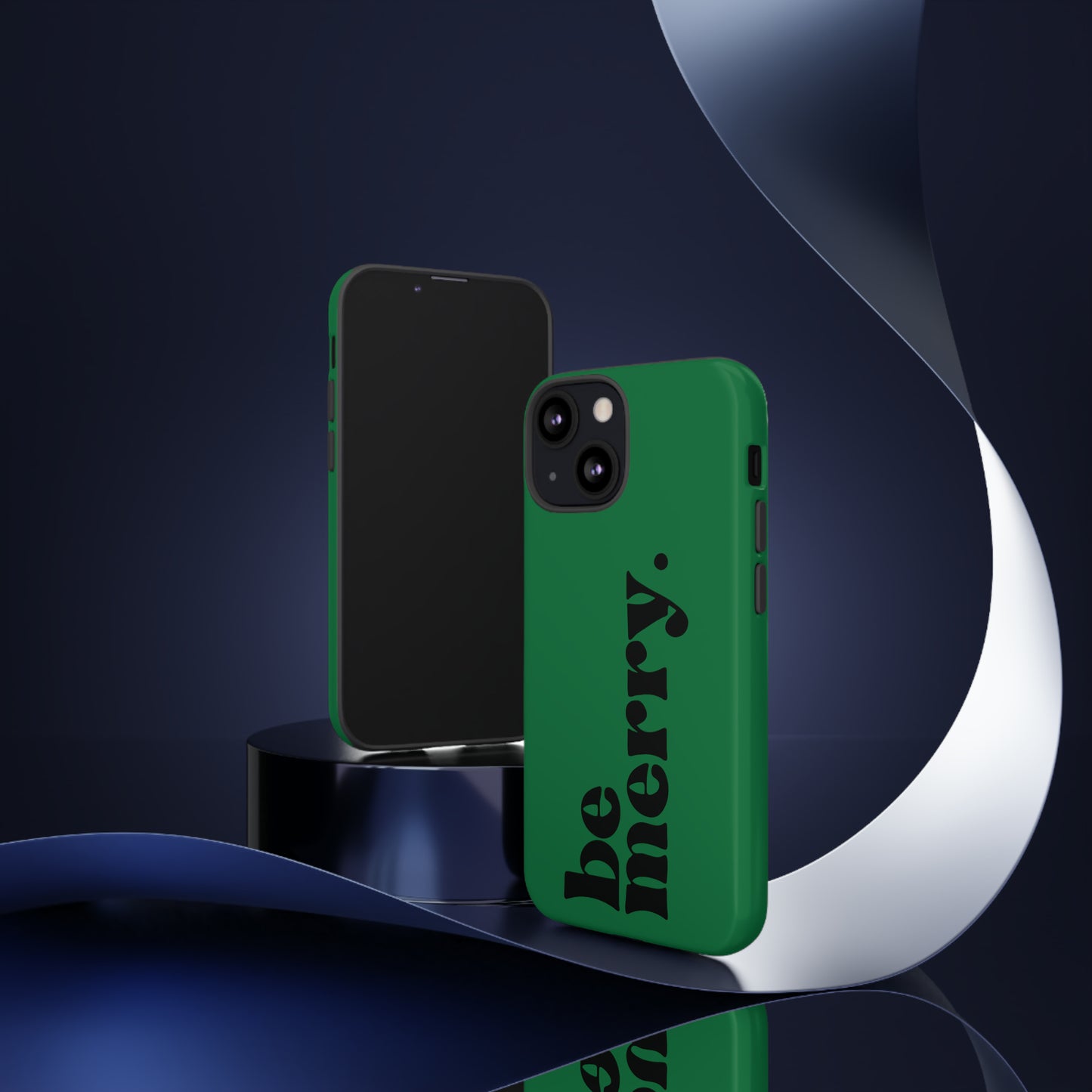 be merry Christmas/ Holiday Apple iPhone Tough Cases
