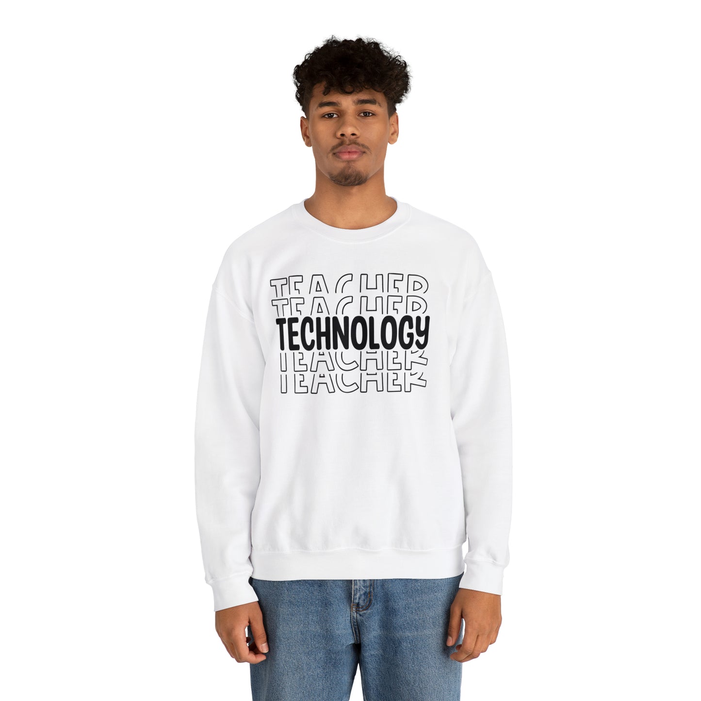Technology Teacher Lined Heavyweight Crewneck Sweatshirt