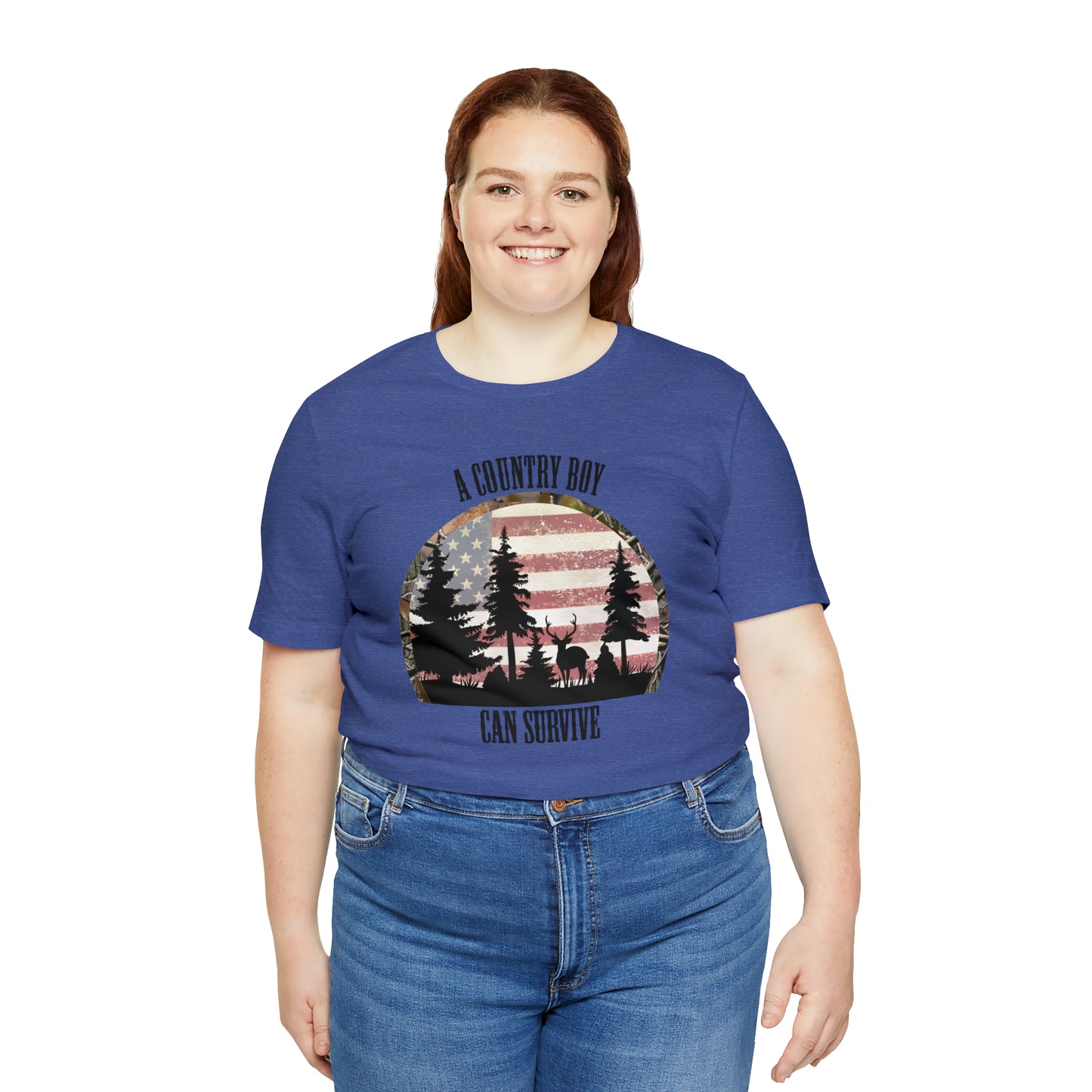 "A Country Boy Can Survive" Unisex Jersey Short Sleeve Tee