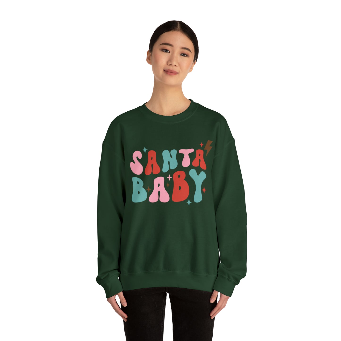 Santa Baby Heavyweight Crewneck Sweatshirt