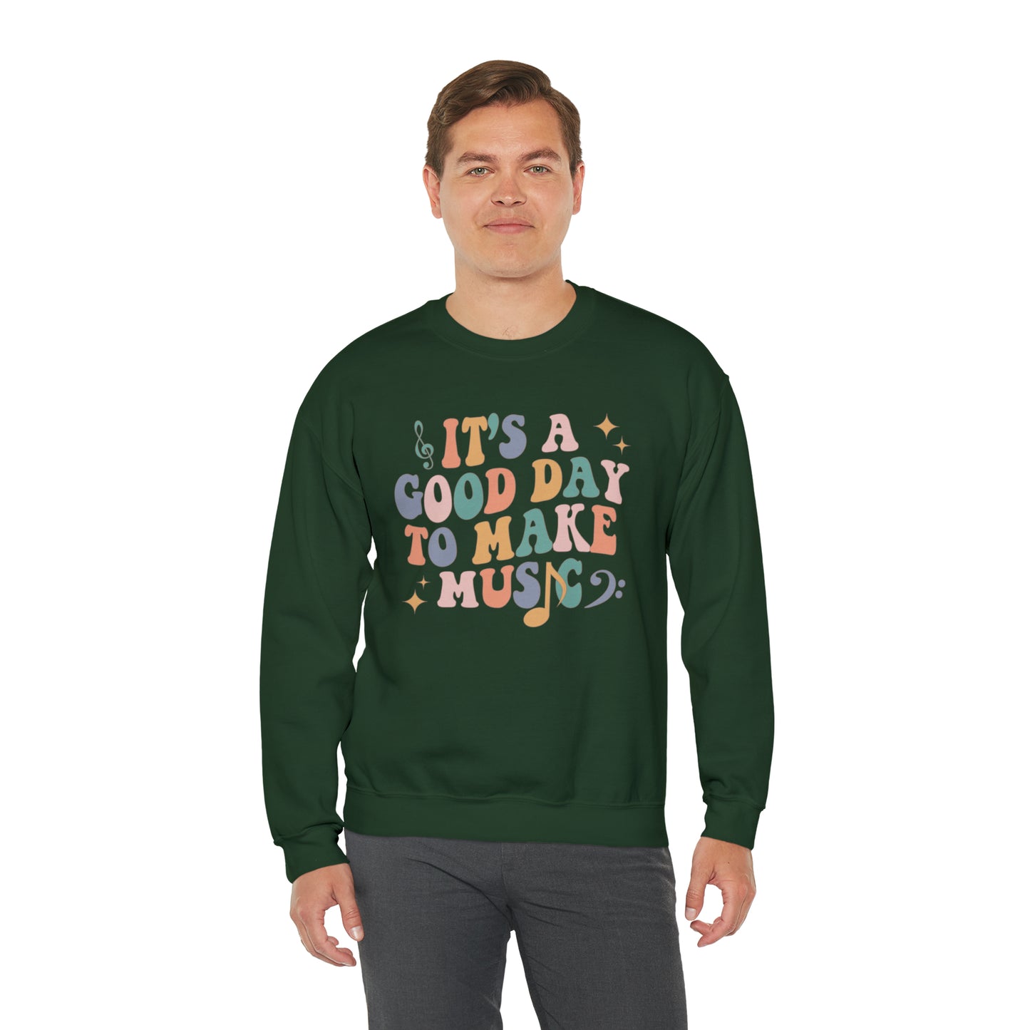 It's a Good Day to Make Music Heavyweight Crewneck Sweatshirt