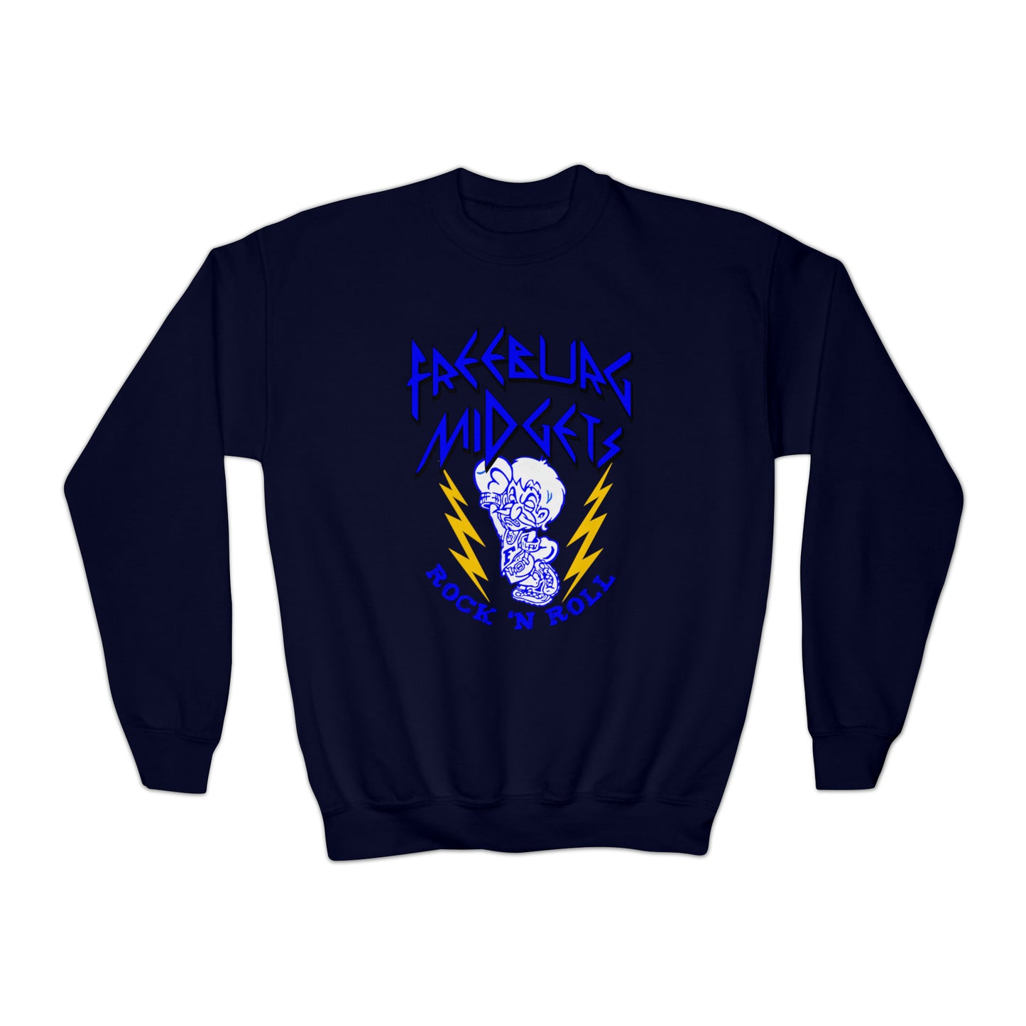 YOUTH Freeburg Midgets Rock and Roll Youth Crewneck Sweatshirt
