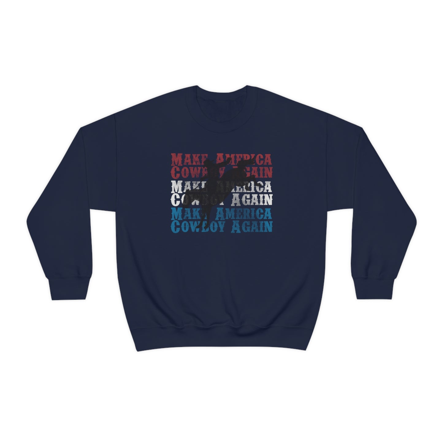 "Make America Cowboy Again" - Unisex Heavy Blend™ Crewneck Sweatshirt