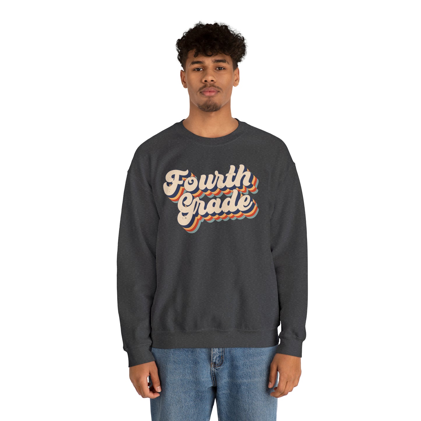Retro Fourth Grade Unisex Heavy Blend™ Crewneck Sweatshirt