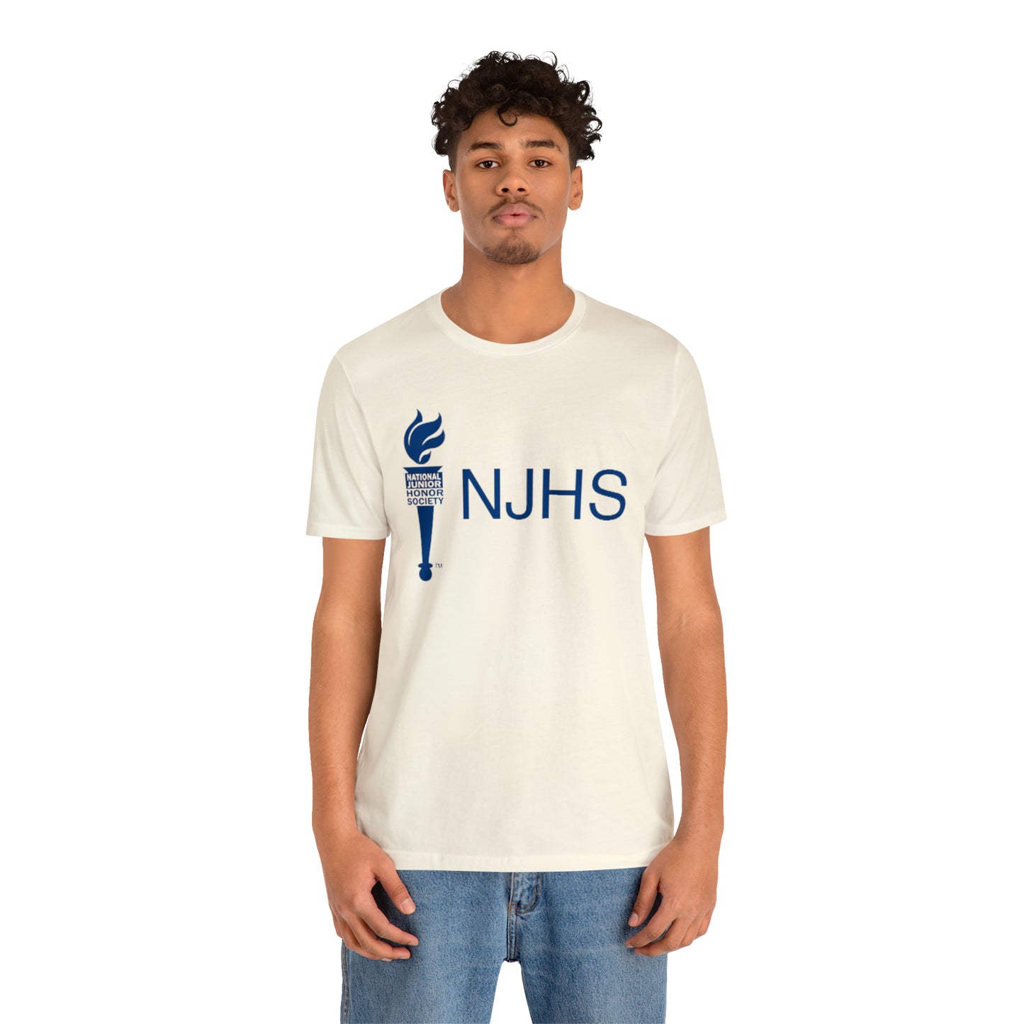 NJHS National Junior Honor Society Torch Bella Jersey Short Sleeve Tee (Unisex)