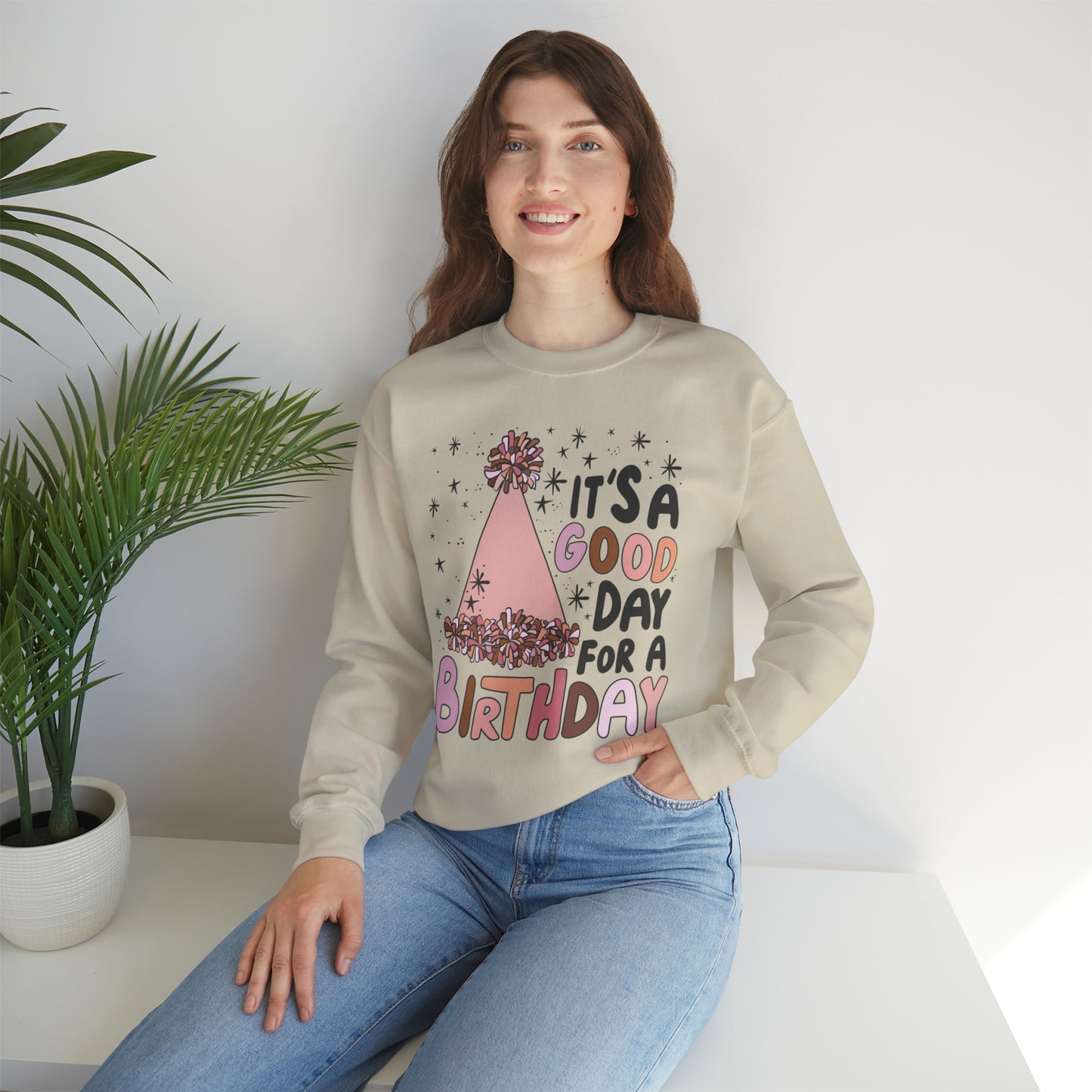 It's a Good Day for a Birthday Heavy Blend™ Crewneck Sweatshirt