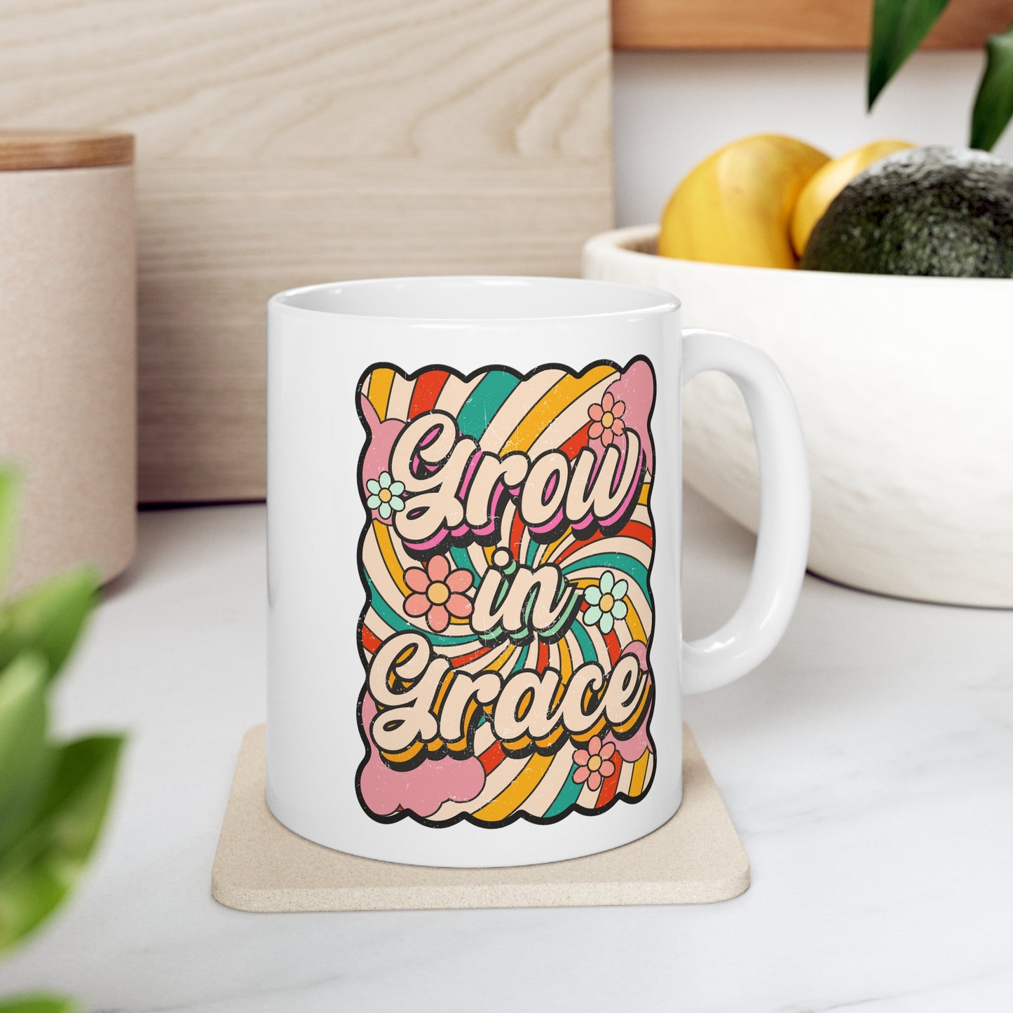 Grow in Grace Christian Ceramic Mug 11oz