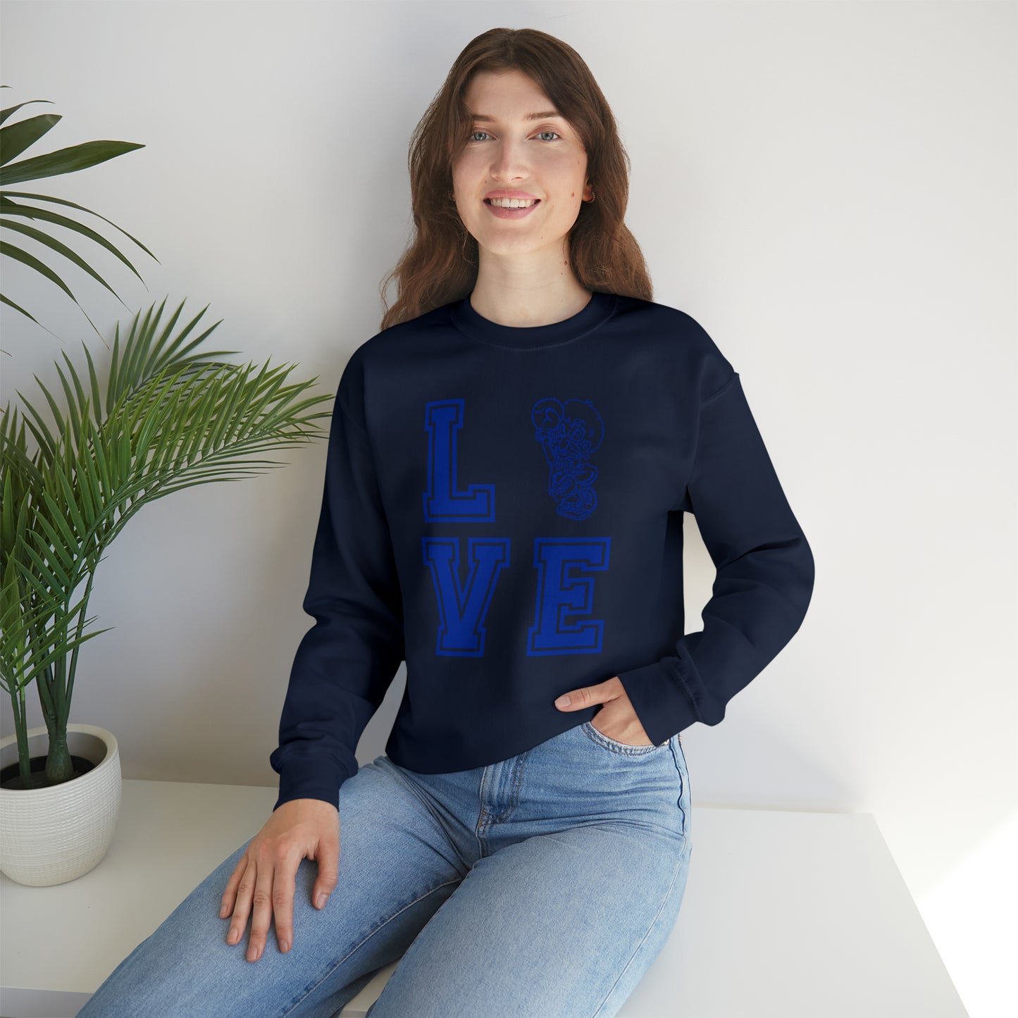 "Love Freeburg Midgets" Unisex Heavy Blend™ Crewneck Sweatshirt
