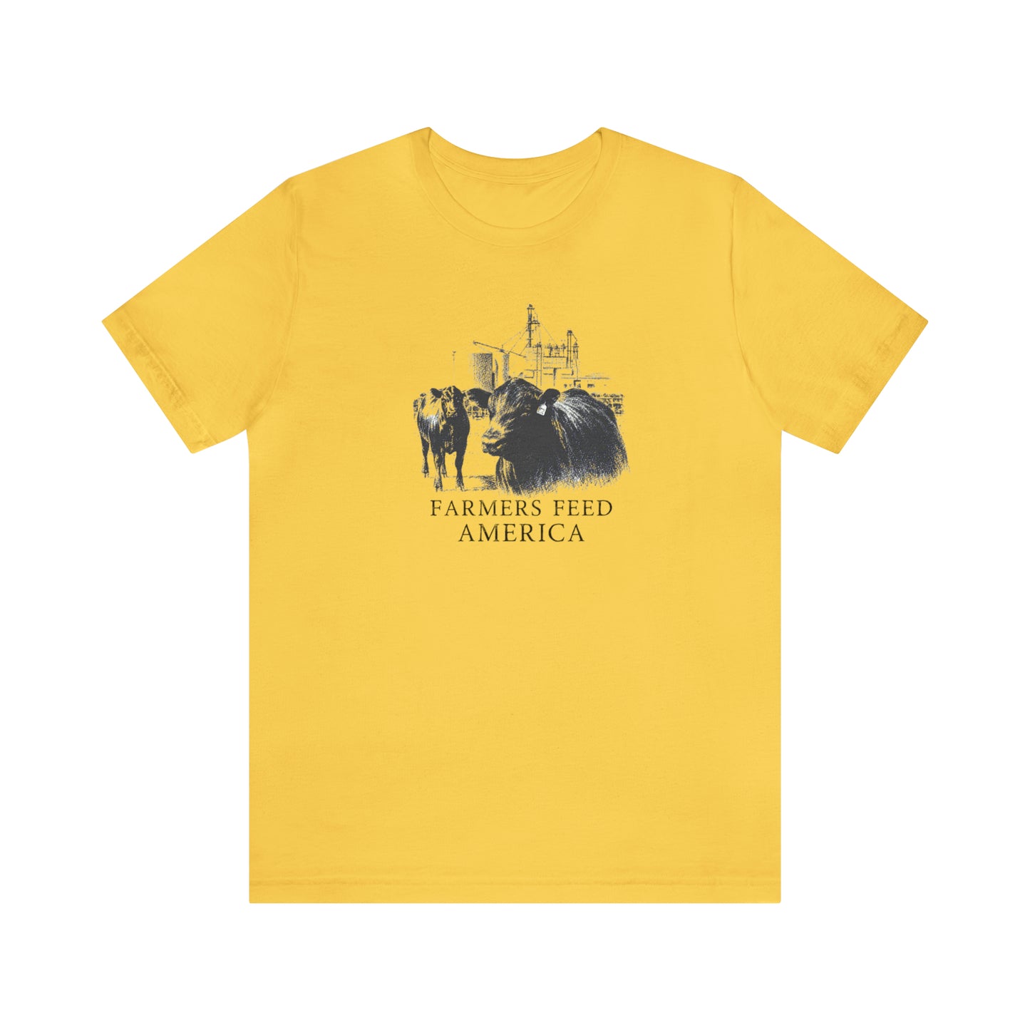 "Farmers Feed America" Unisex Jersey Short Sleeve Tee
