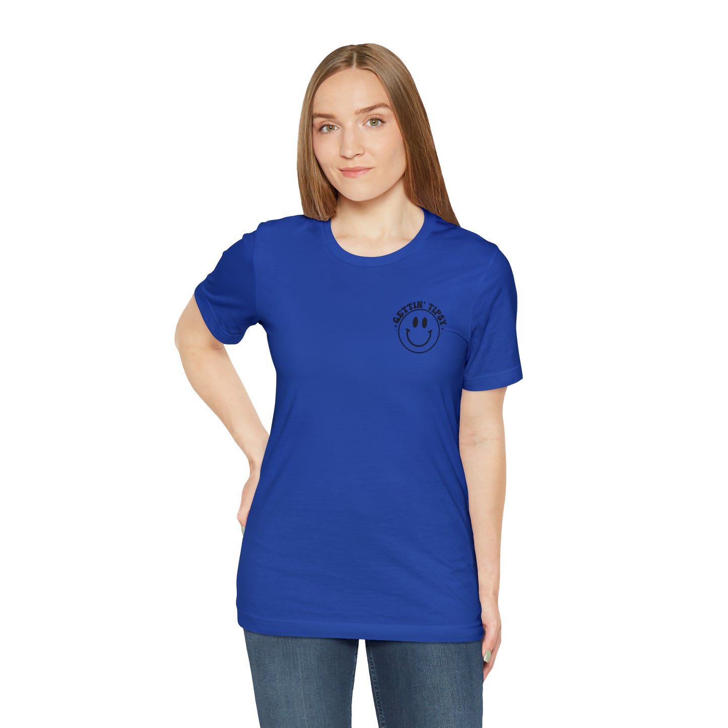"Errbody in the Lake Gettin' Tipsy" (Front and Back Design) Unisex Jersey Short Sleeve Tee