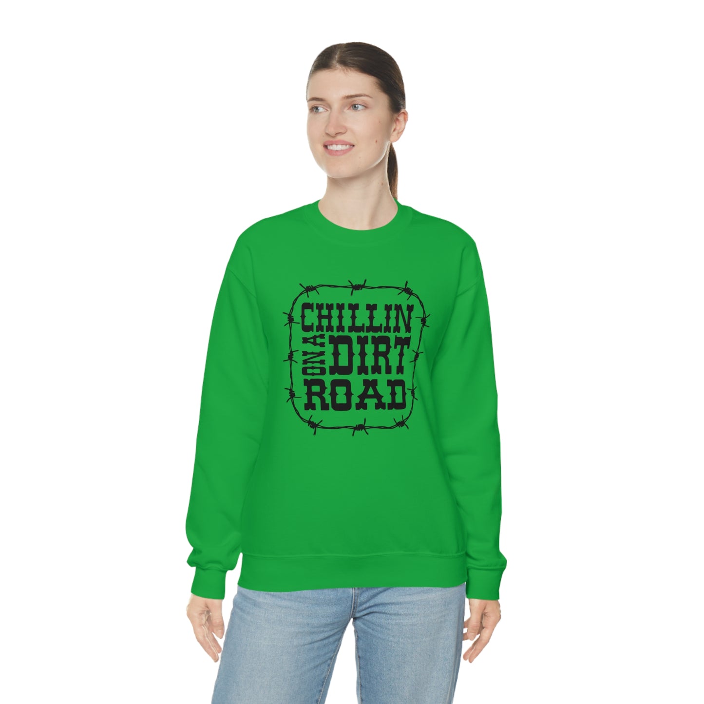 "Chillin' on a Dirt Road" - Unisex Heavy Blend™ Crewneck Sweatshirt