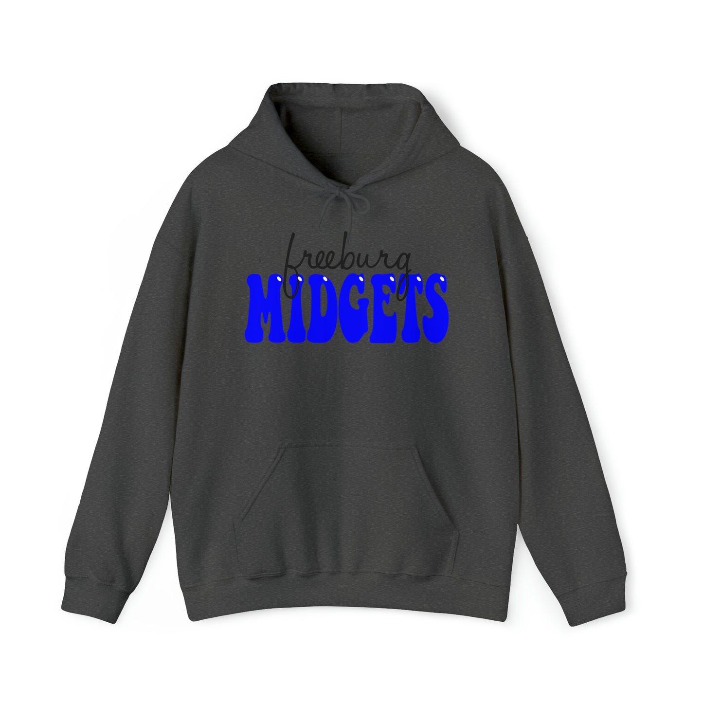 Freeburg Midgets Cursive Bubble Logo Hooded Sweatshirt
