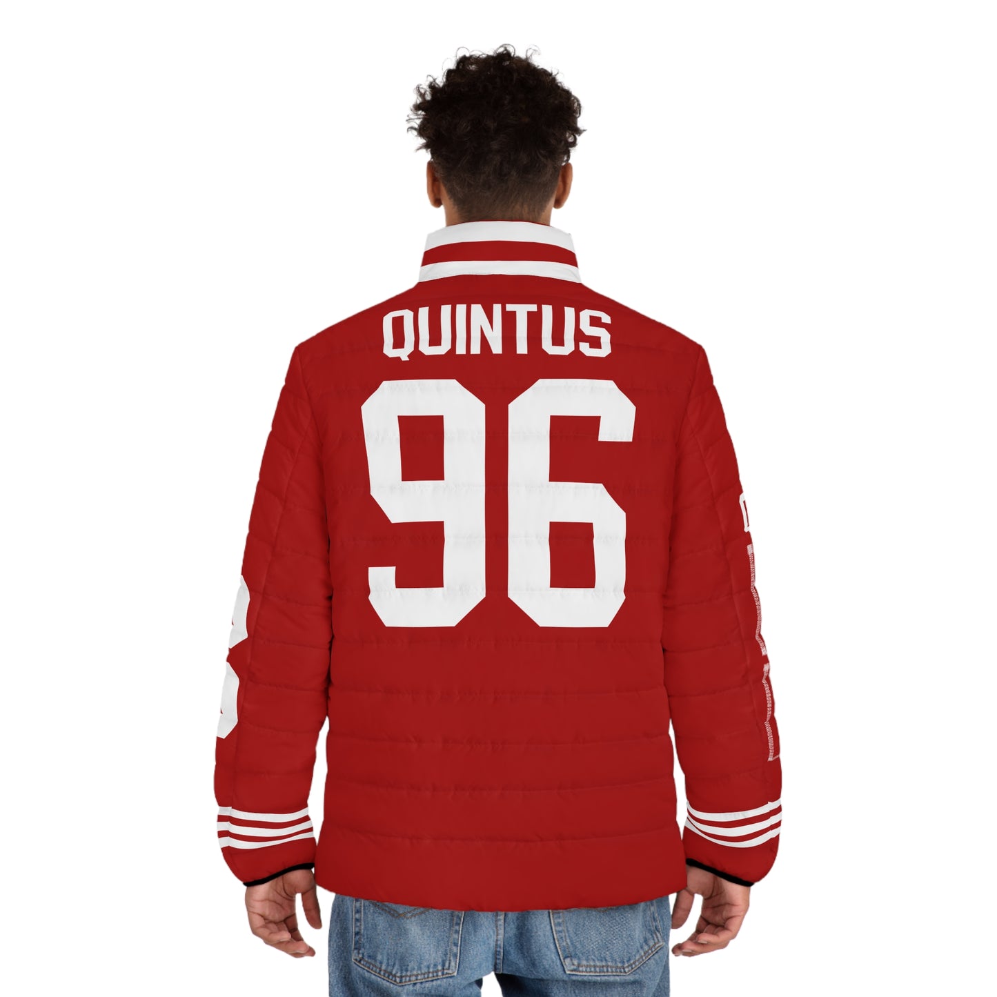 quintas custom Game Day Men's Puffer Coat/ Jacket