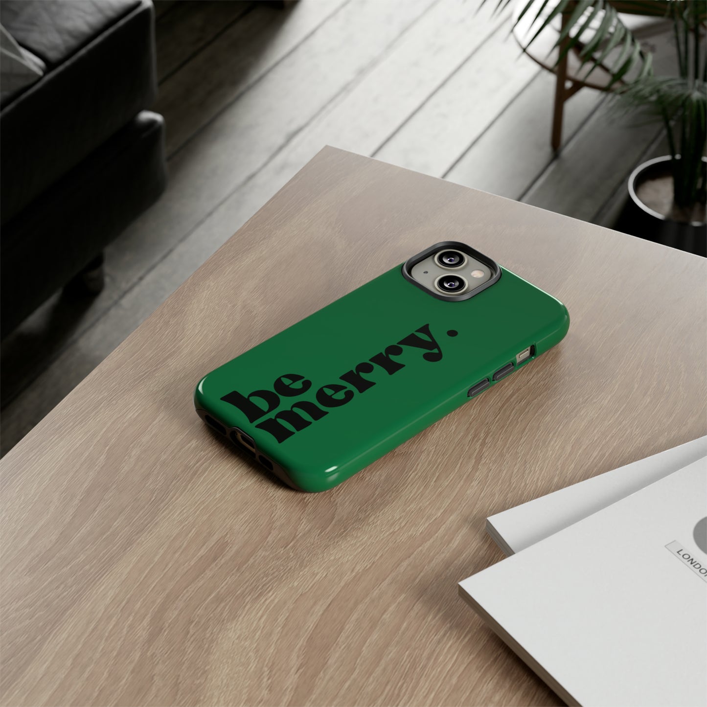 be merry Christmas/ Holiday Apple iPhone Tough Cases