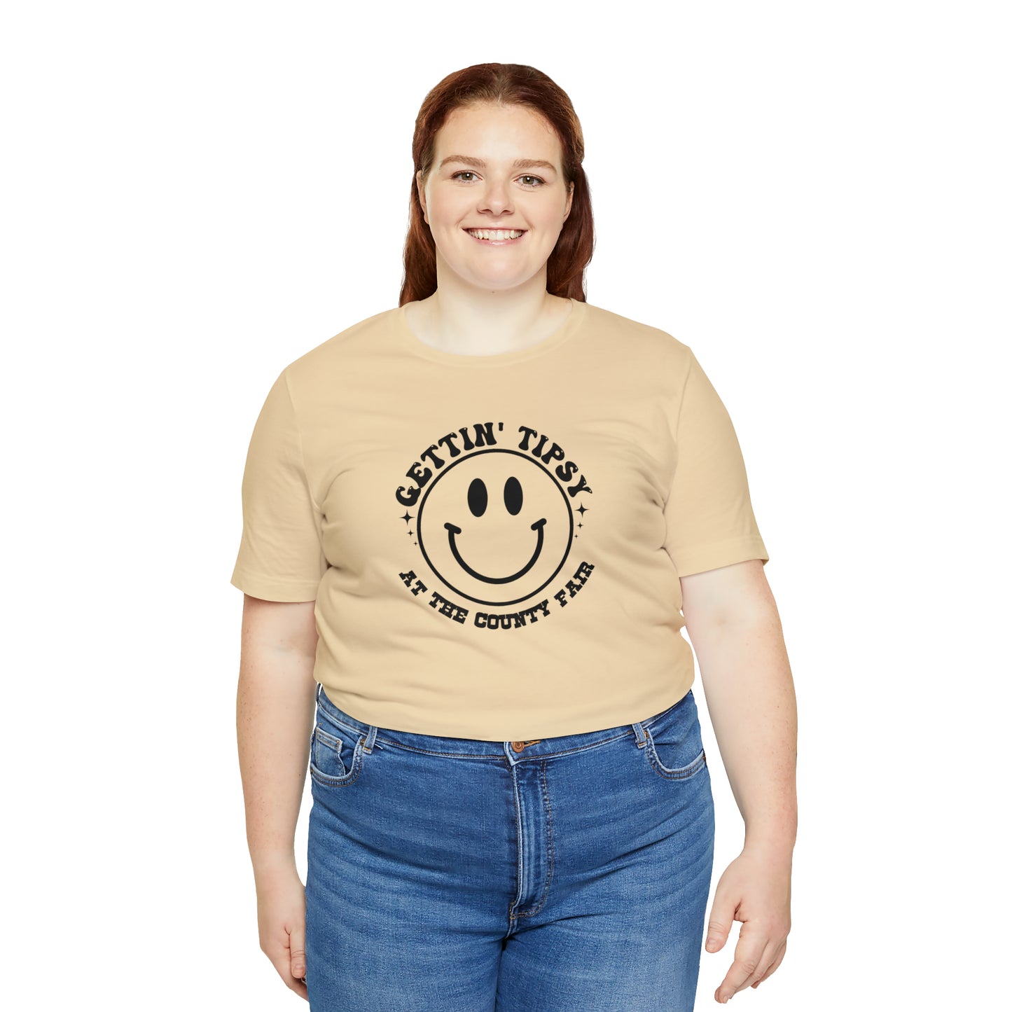 "Gettin' Tipsy at the County Fair" Unisex Jersey Short Sleeve Tee