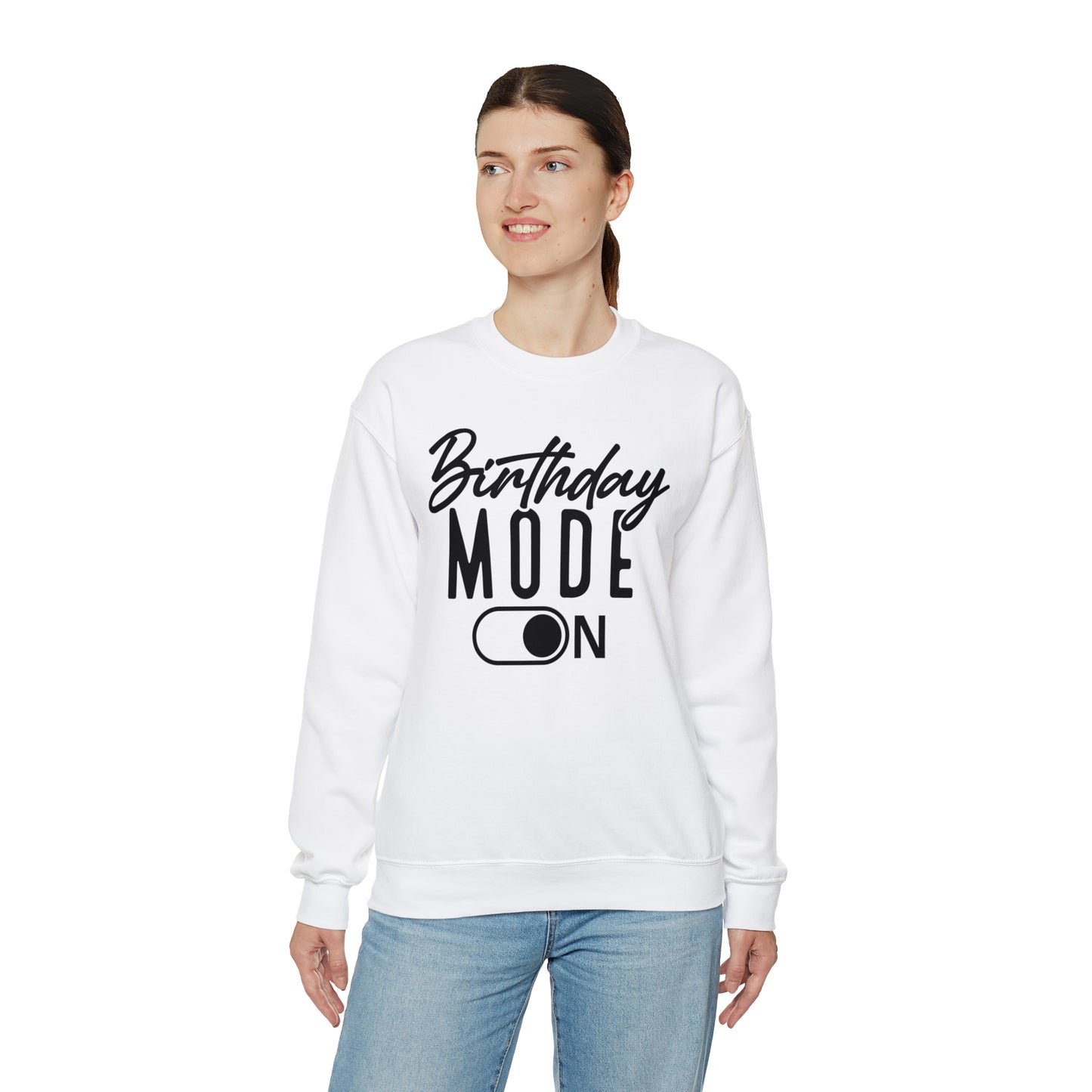Birthday Mode On Heavy Blend™ Crewneck Sweatshirt