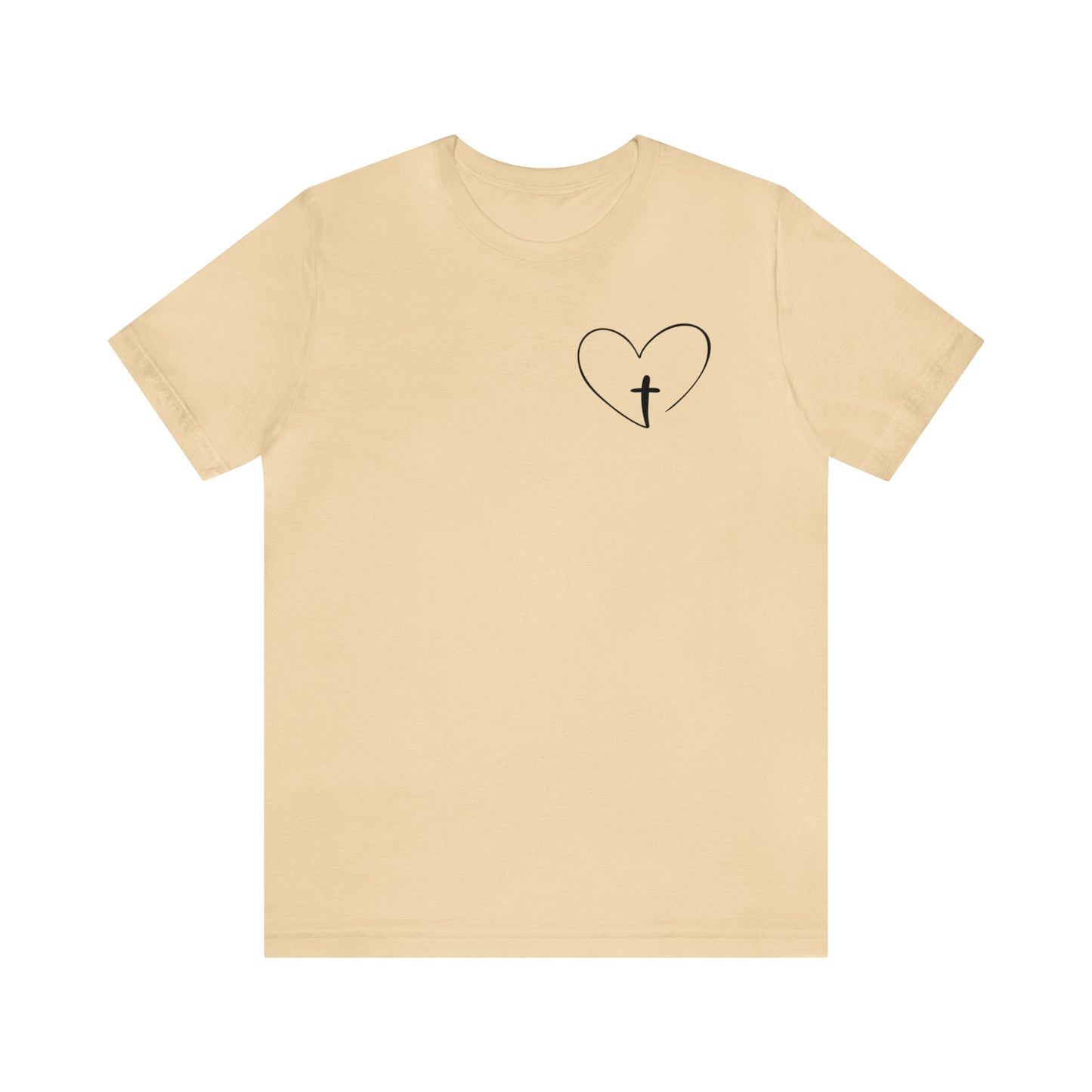 "Jesus Scripture" (Front and Back Design) Unisex Jersey Short Sleeve Tee