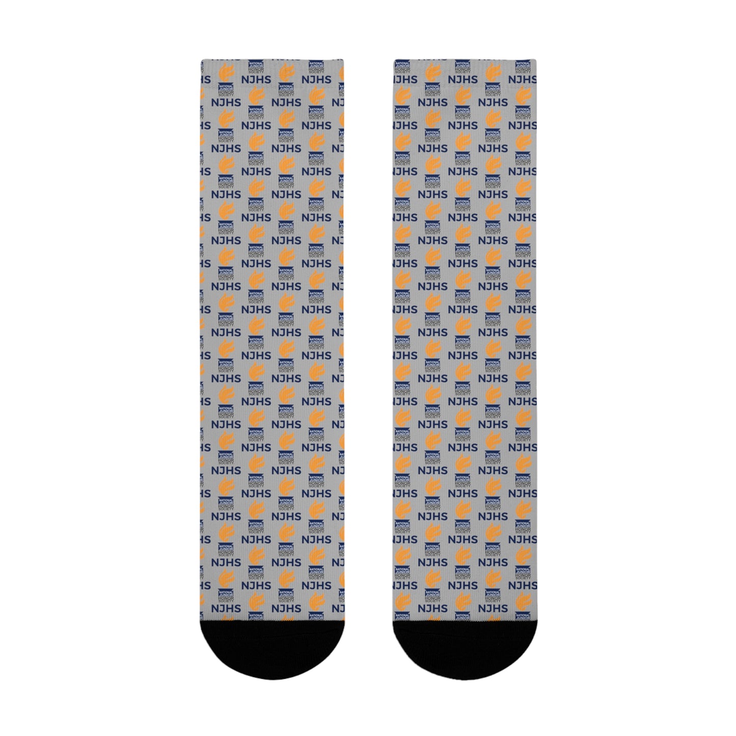 NJHS Torch Logo Sublimation Crew Socks (EU) - Gray
