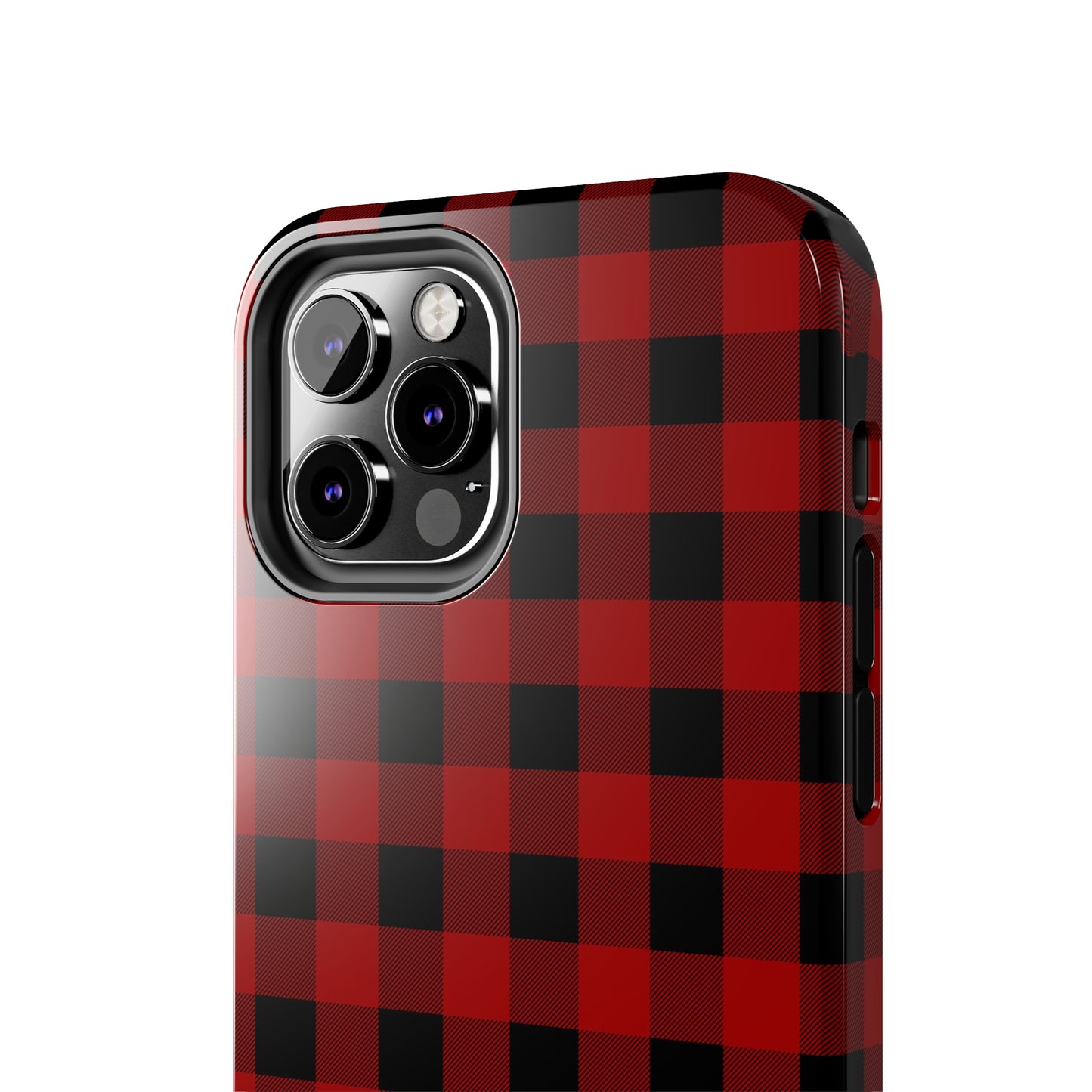 Red and Black Plaid Tough Phone Cases