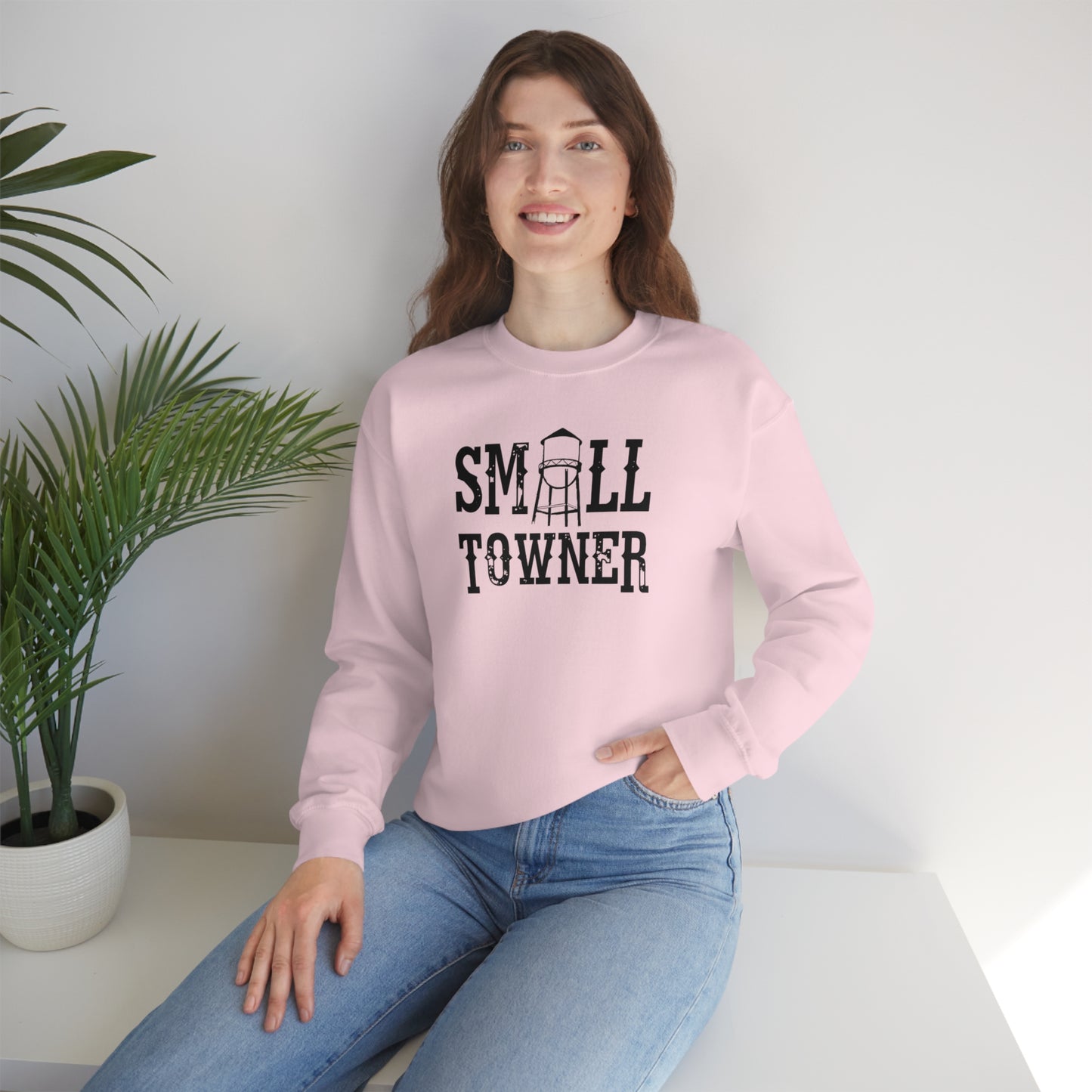 "Small Towner" - Unisex Heavy Blend™ Crewneck Sweatshirt