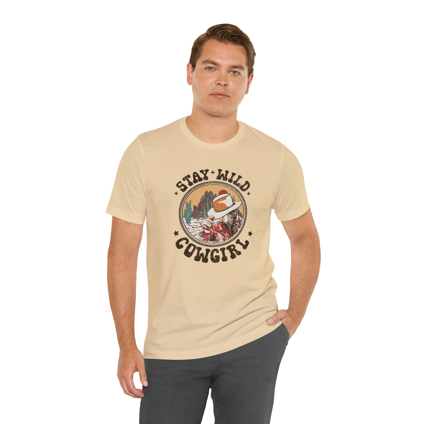"Stay Wild Cowgirl" Unisex Jersey Short Sleeve Tee