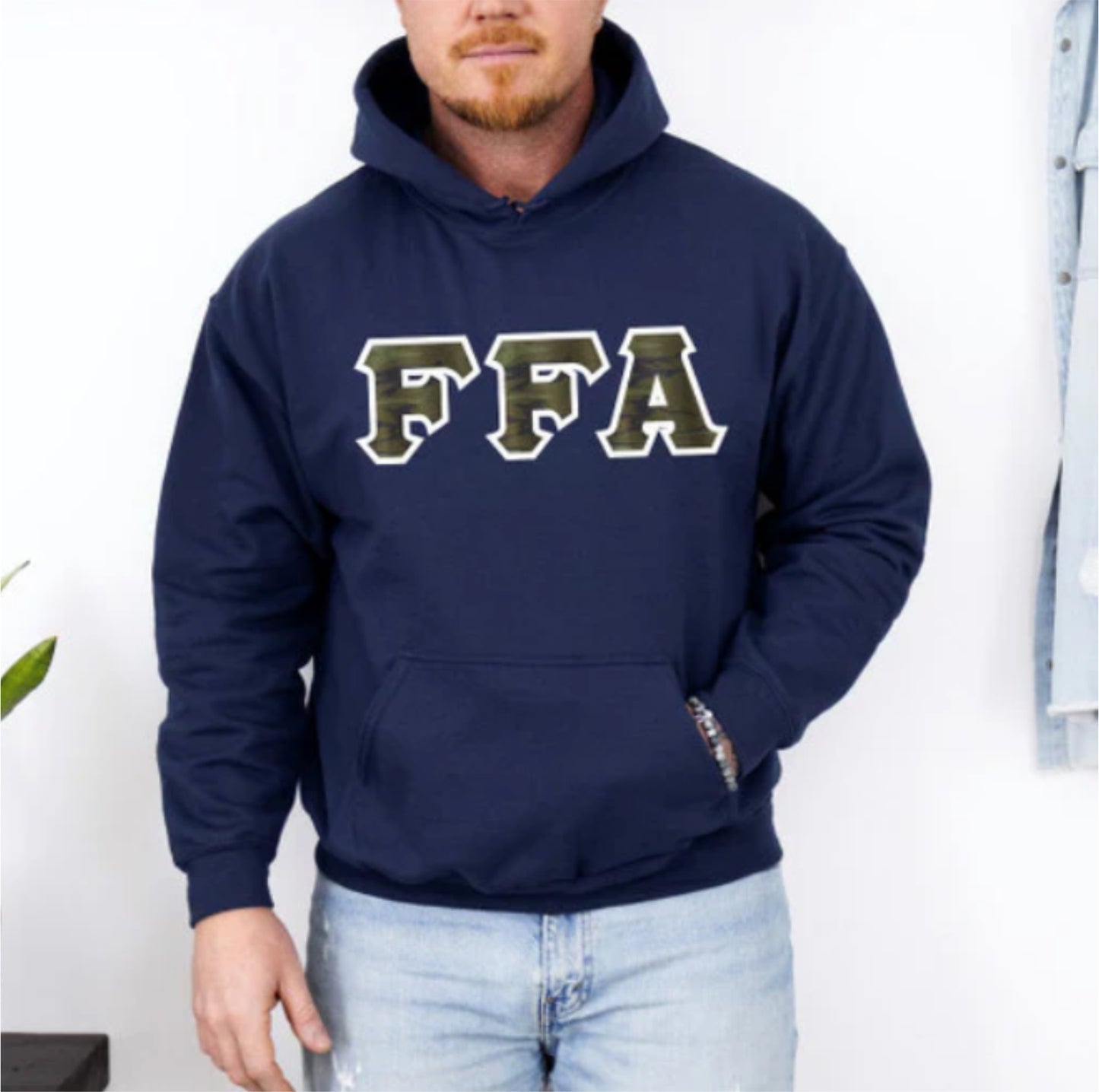 FFA Custom Satin Sim-Stitch Hooded Sweatshirt
