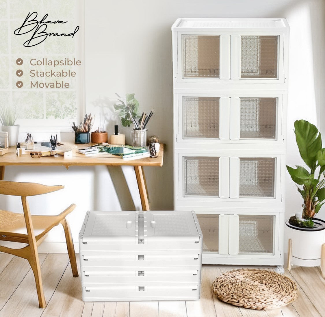 Stackable Organizer – Durable, Foldable and Built for Everyday Use