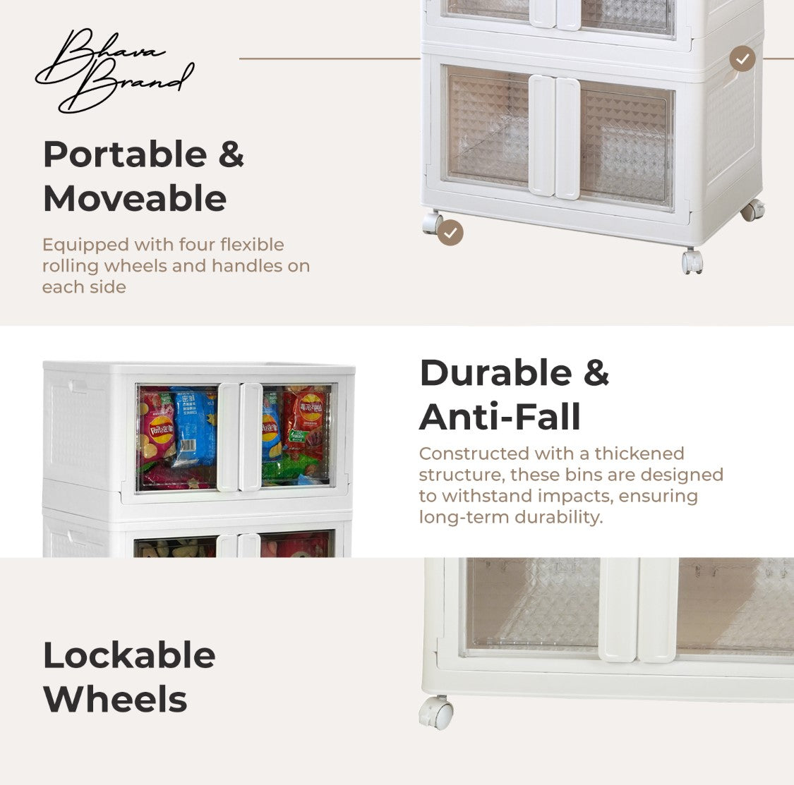 Stackable Organizer – Durable, Foldable and Built for Everyday Use
