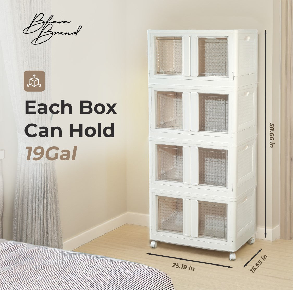 Stackable Organizer – Durable, Foldable and Built for Everyday Use