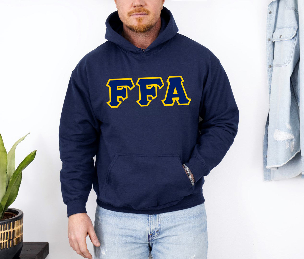 FFA Custom Satin Sim-Stitch Hooded Sweatshirt