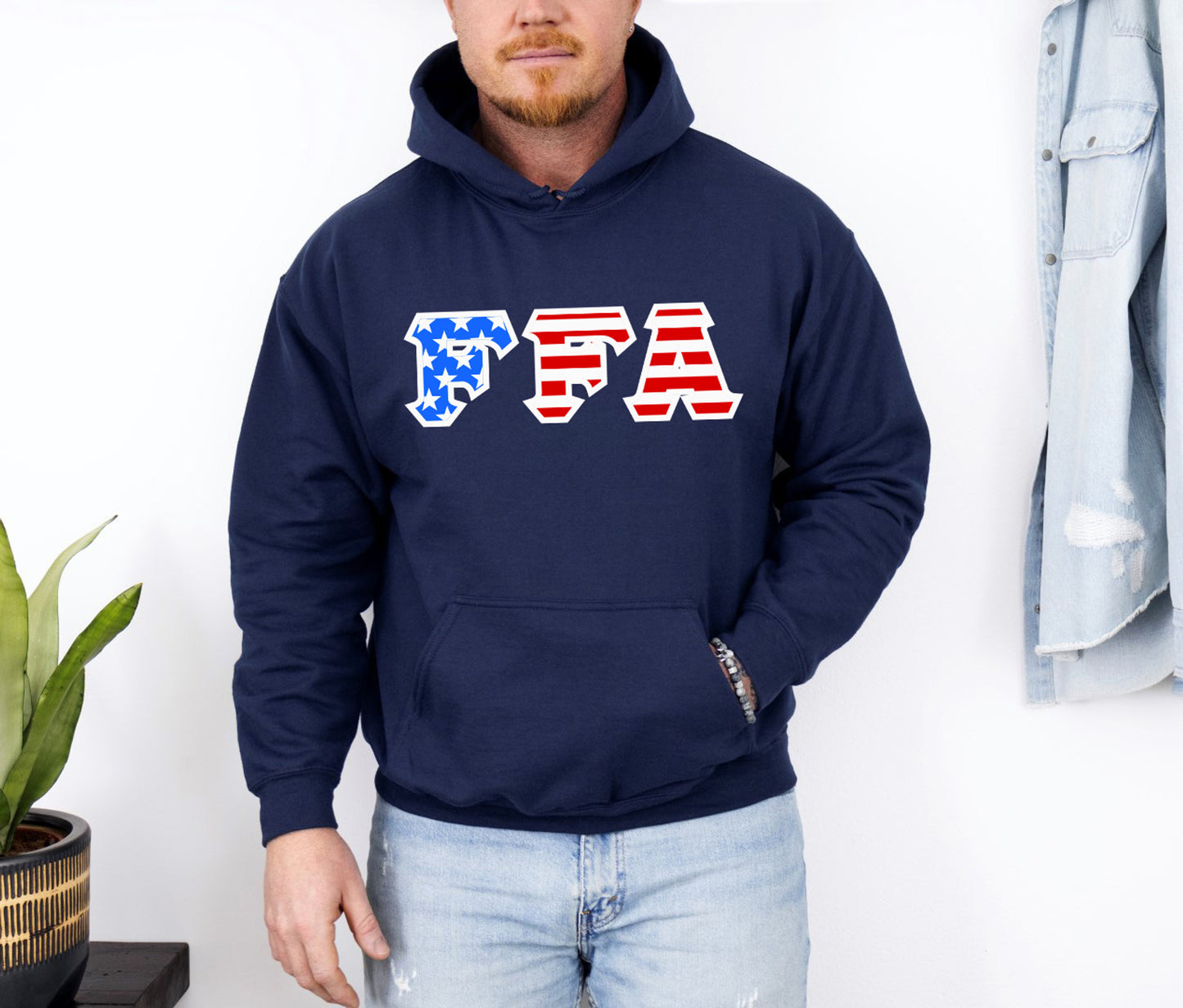 FFA Custom Satin Sim-Stitch Hooded Sweatshirt