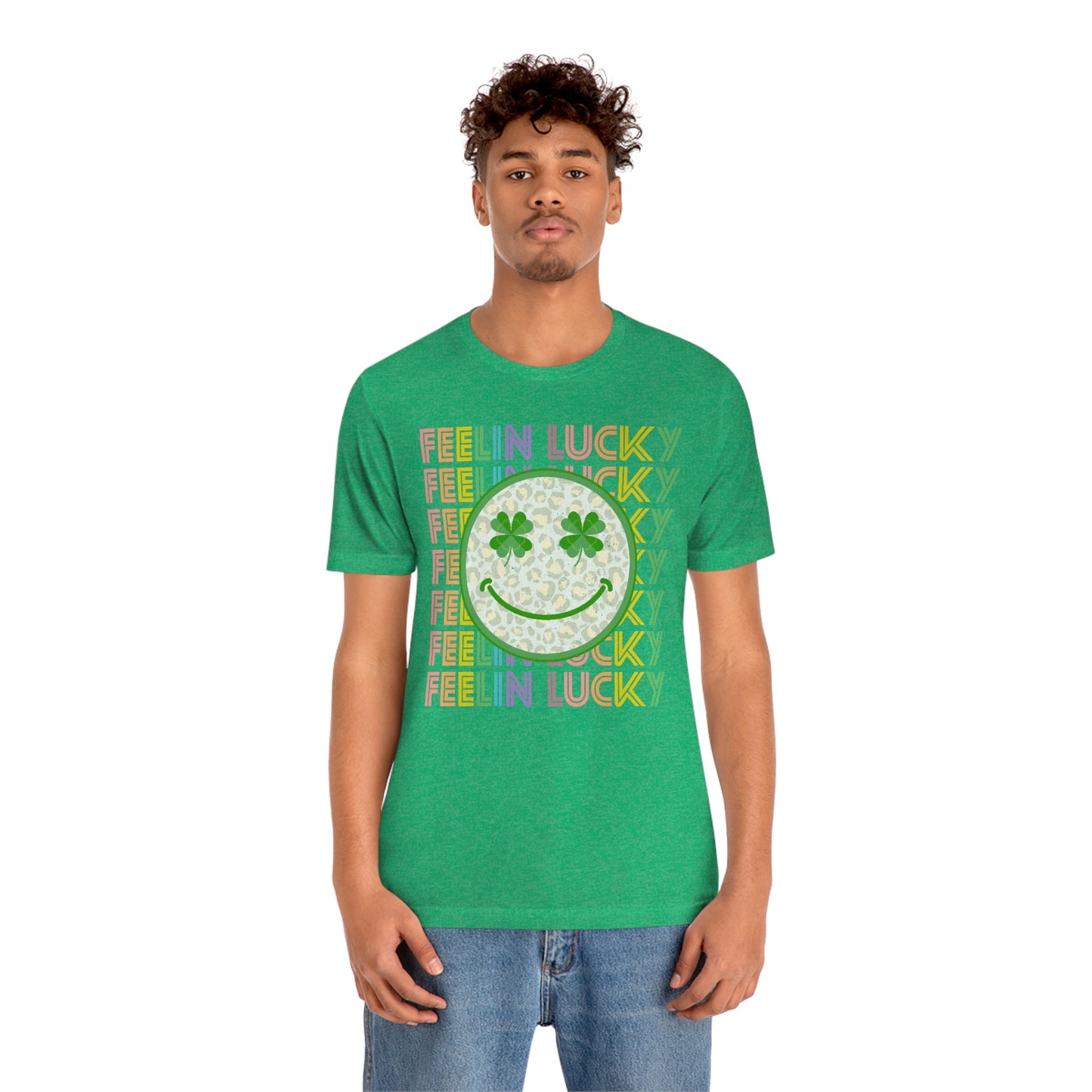 St. Patrick's Day "Feelin Lucky" Unisex Jersey Short Sleeve Tee