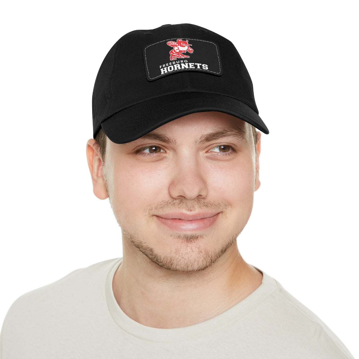 Freeburg Hornet Dad Hat with Leather Patch