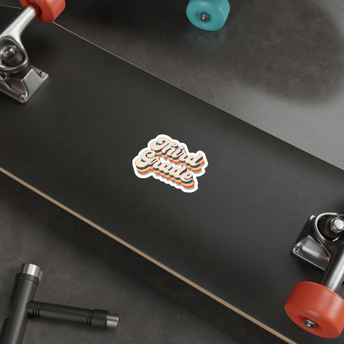 3rd Grade Teacher Die-Cut Stickers