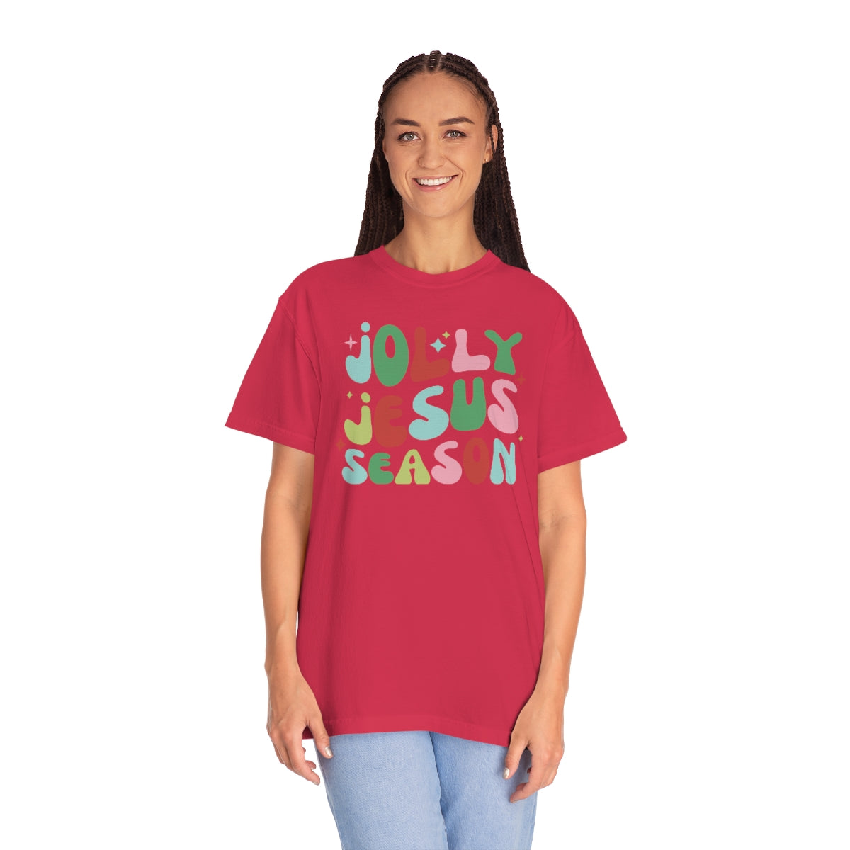 Jolly Jesus Season Unisex Garment-Dyed Comfort Colors PREMIUM T-shirt