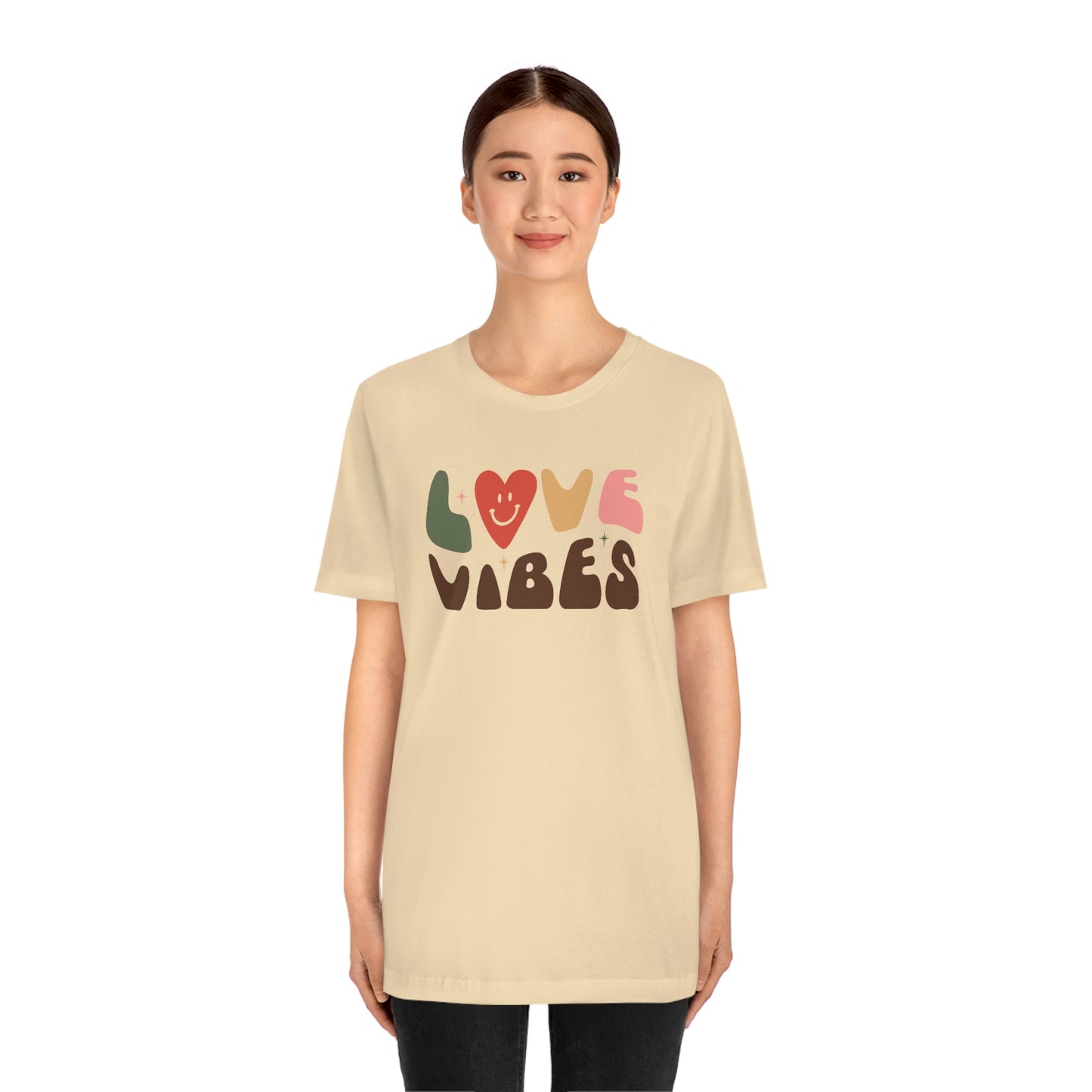 "Love Vibes" Unisex Jersey Short Sleeve Tee