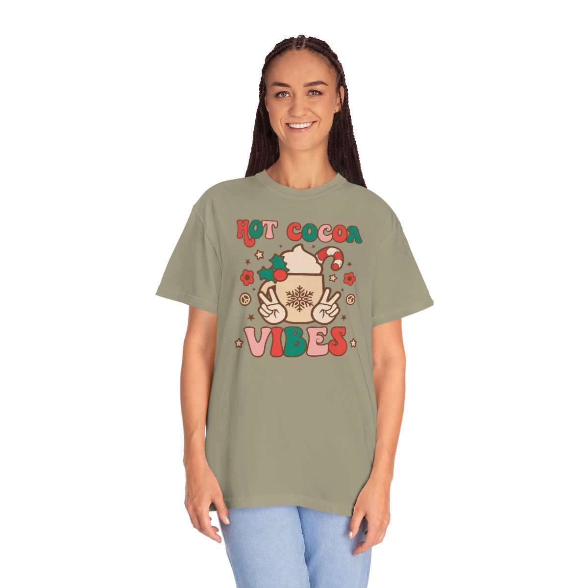 Hot Cocoa Vibes Unisex Garment-Dyed Comfort Colors PREMIUM T-shirt