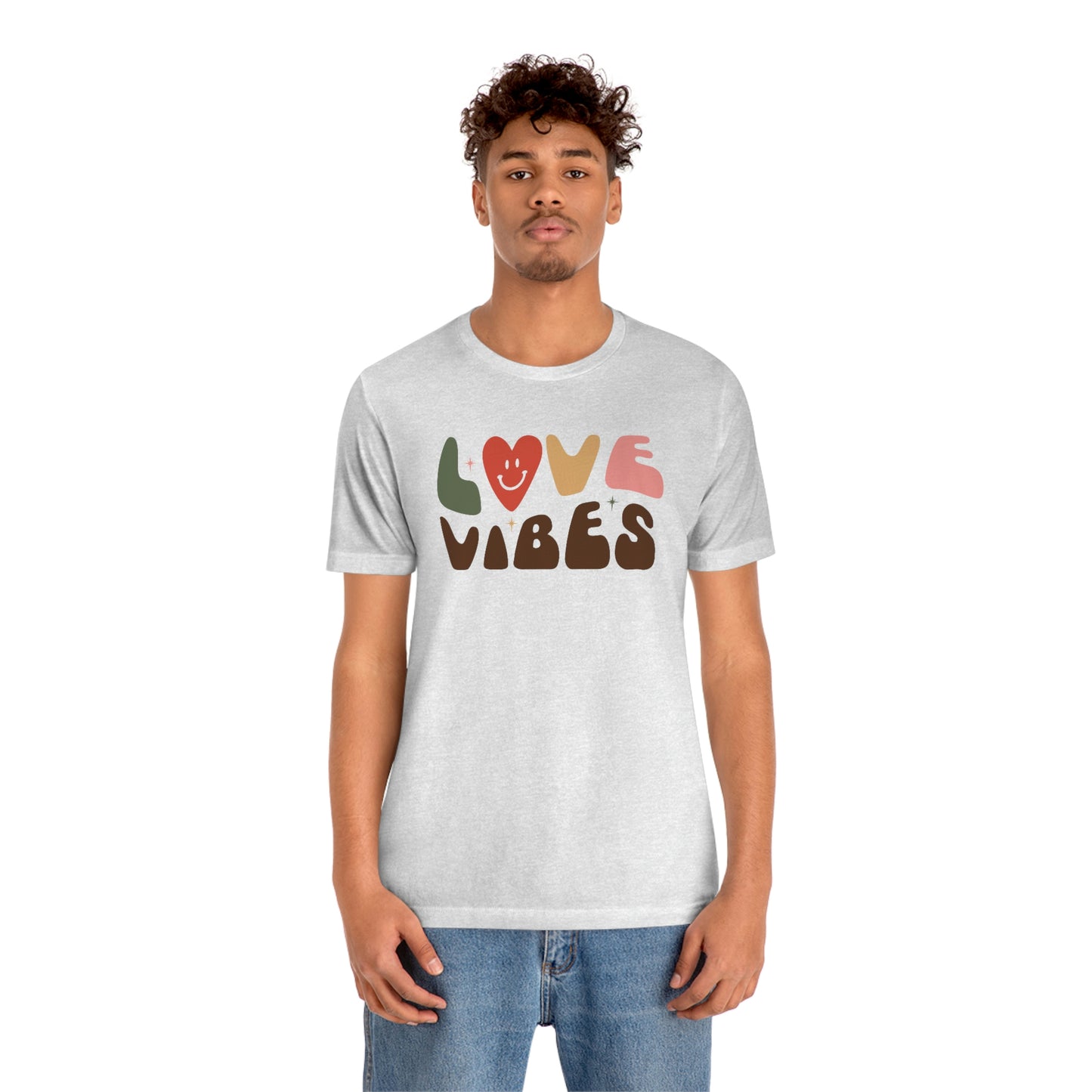 "Love Vibes" Unisex Jersey Short Sleeve Tee