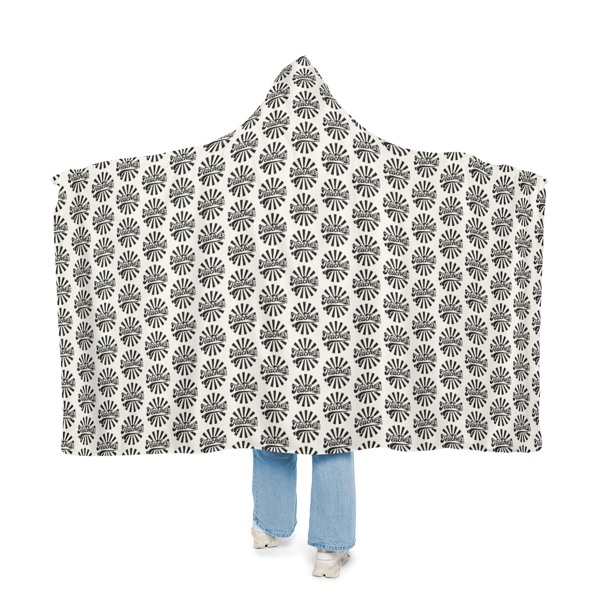 White " Teacher" Snuggle Blanket